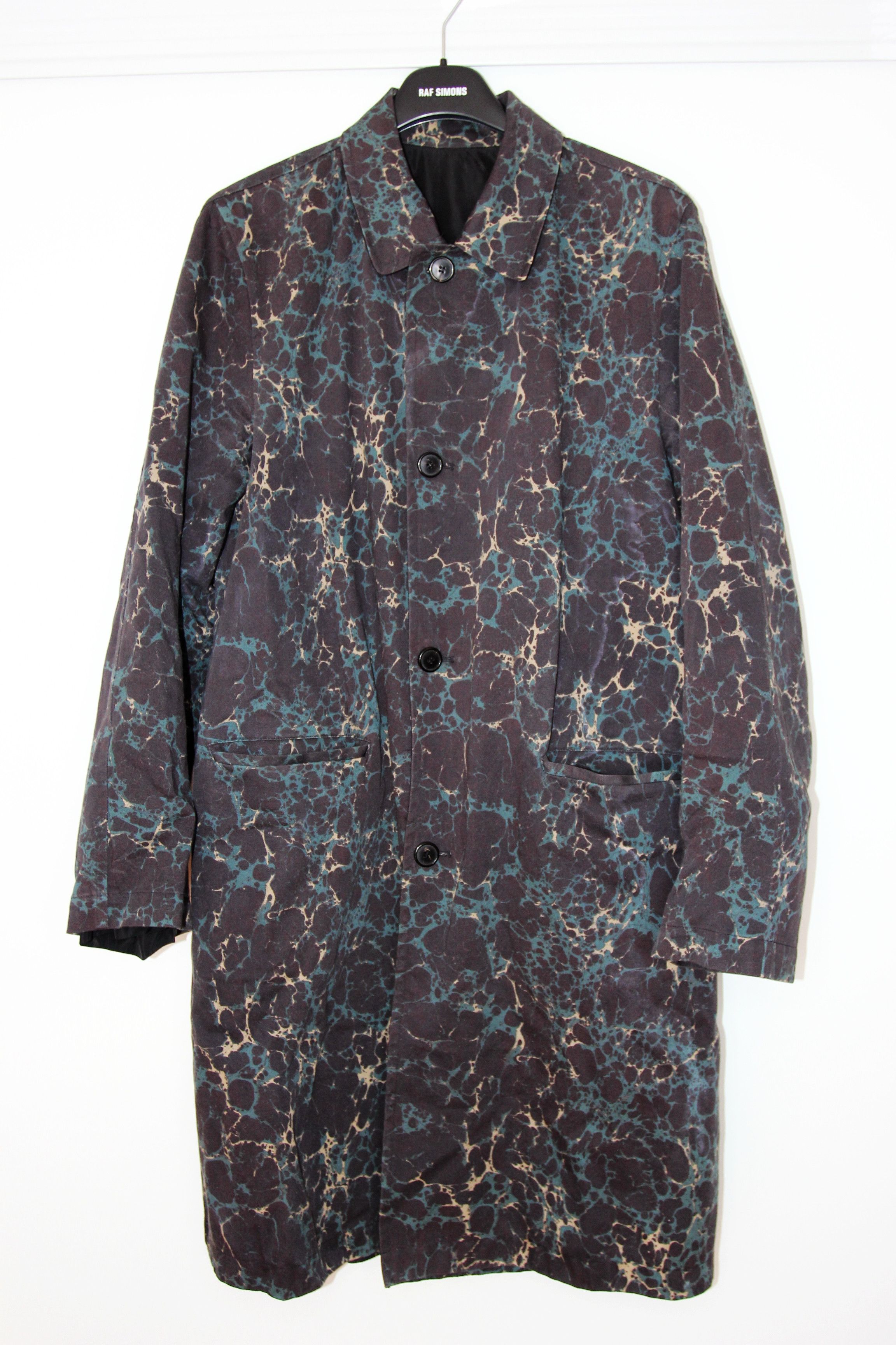Dries Van Noten AW18 DRIES VAN NOTEN MARBLE EYE REVERSIBLE COAT 48 Size US M / EU 48-50 / 2 - 2 Thumbnail