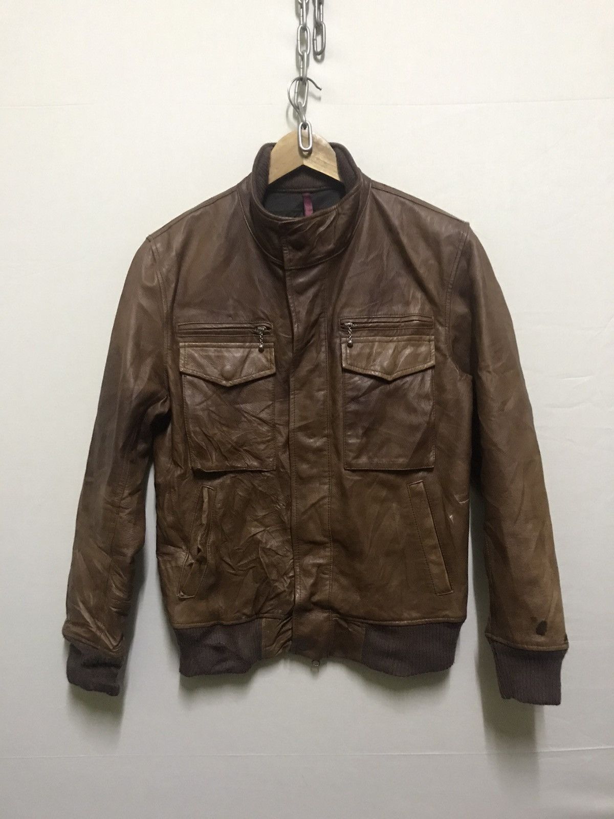 Japanese Brand HIKARI SHONI Flight Jacket Classic Military Style Size US M / EU 48-50 / 2 - 1 Thumbnail