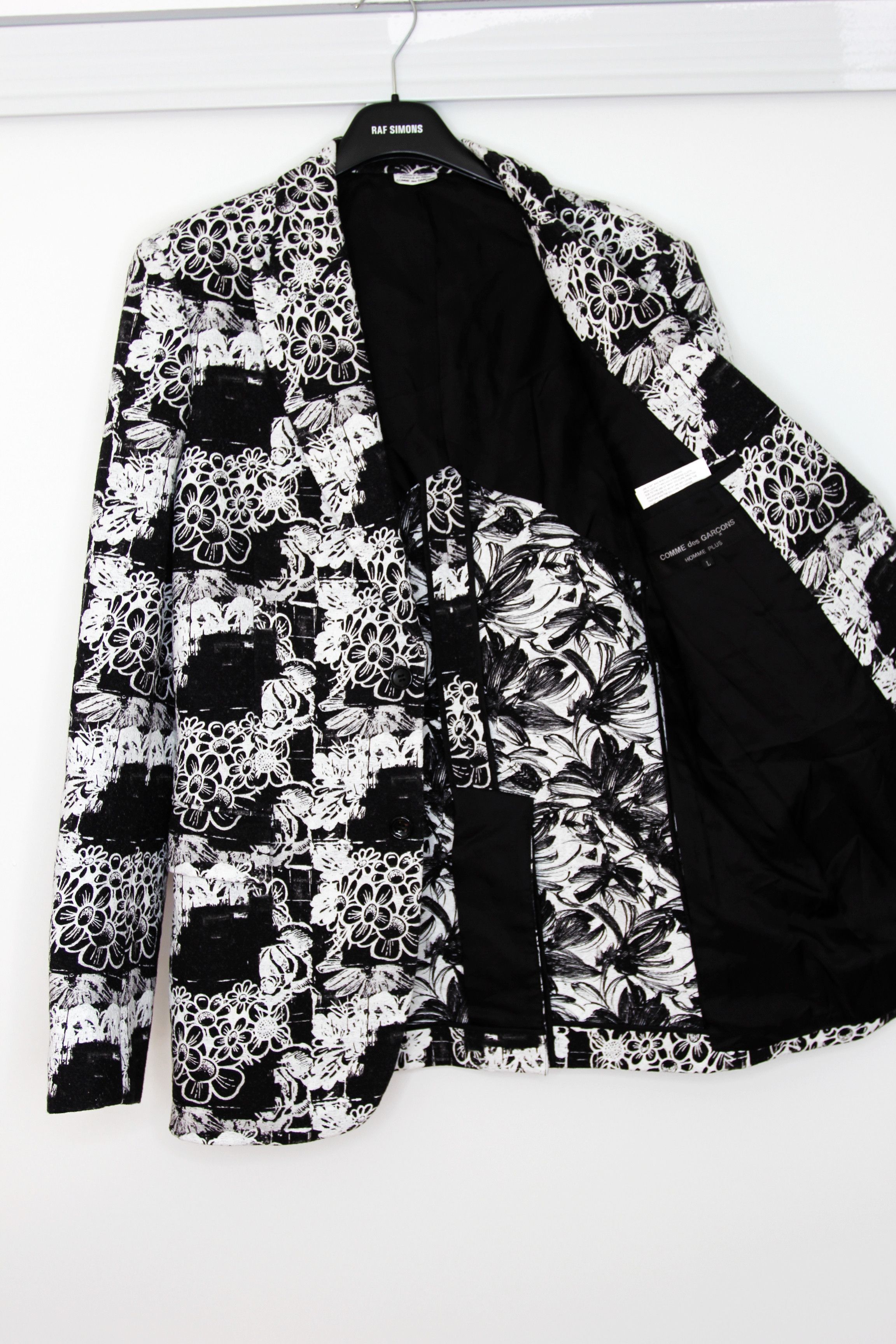 Comme des Garcons Homme Plus BNWT SS22 COMME DES GARCONS HOMME PLUS FLORAL PRINT JACKET L Size US L / EU 52-54 / 3 - 3 Thumbnail