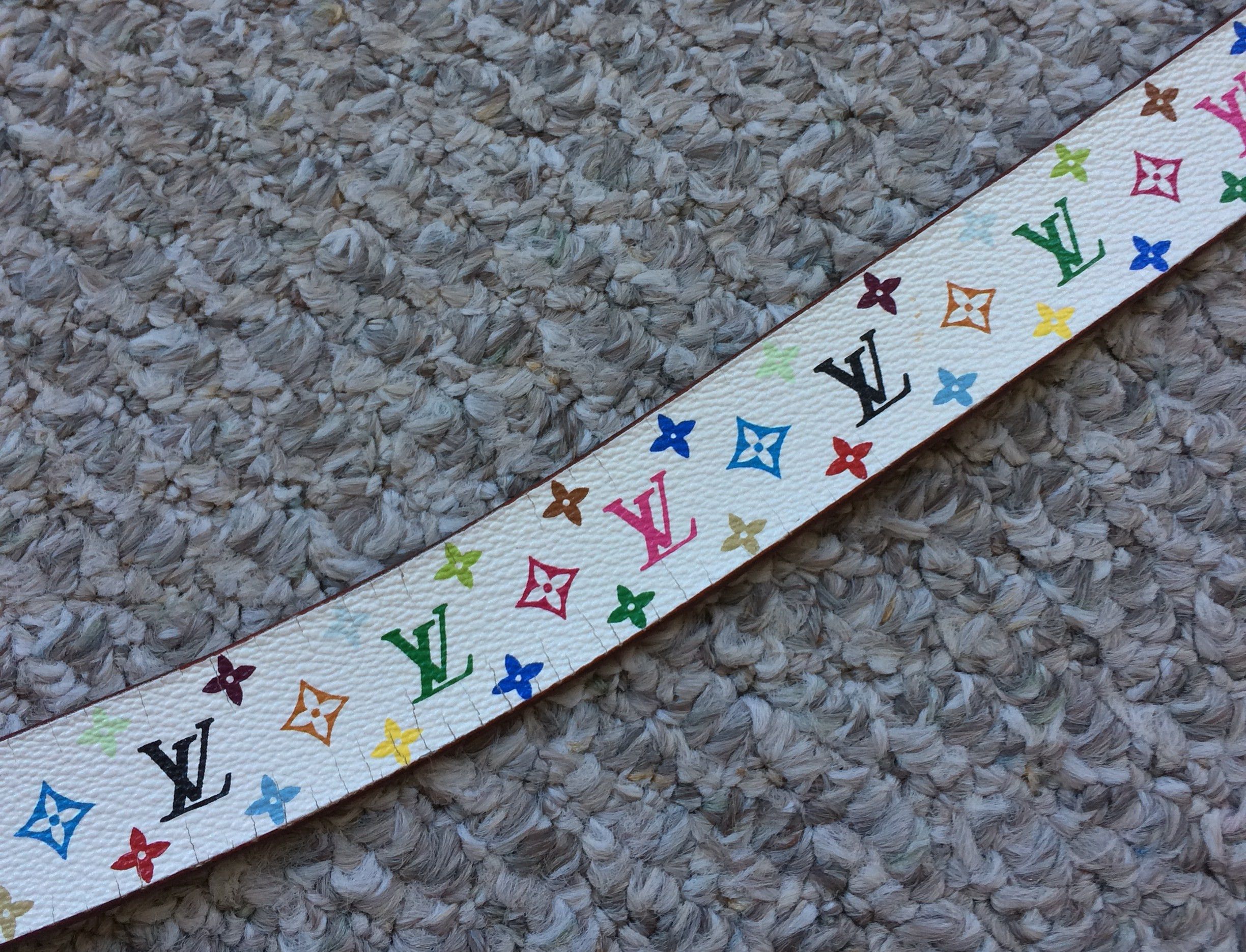 Louis Vuitton × Takashi Murakami S/S 2003 Louis Murakami Multicolor Monogram Belt Size 30 - 4 Thumbnail