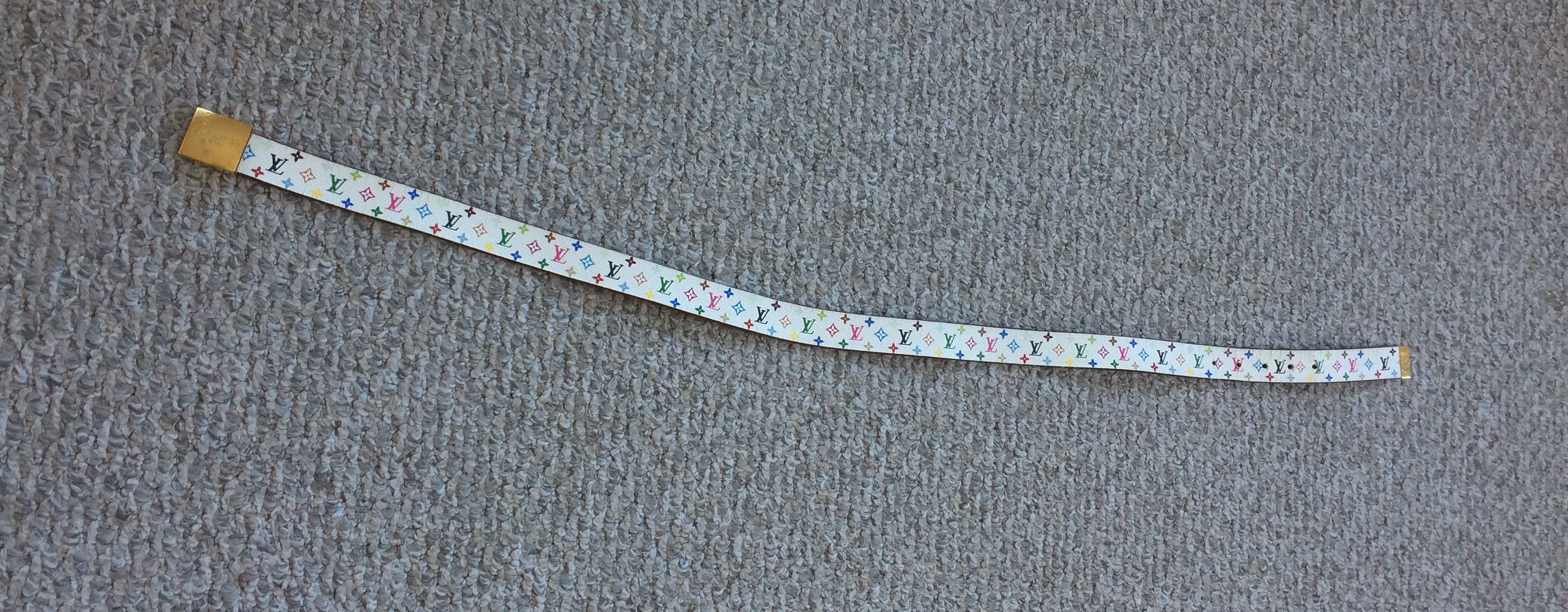 Louis Vuitton × Takashi Murakami S/S 2003 Louis Murakami Multicolor Monogram Belt Size 30 - 10 Thumbnail