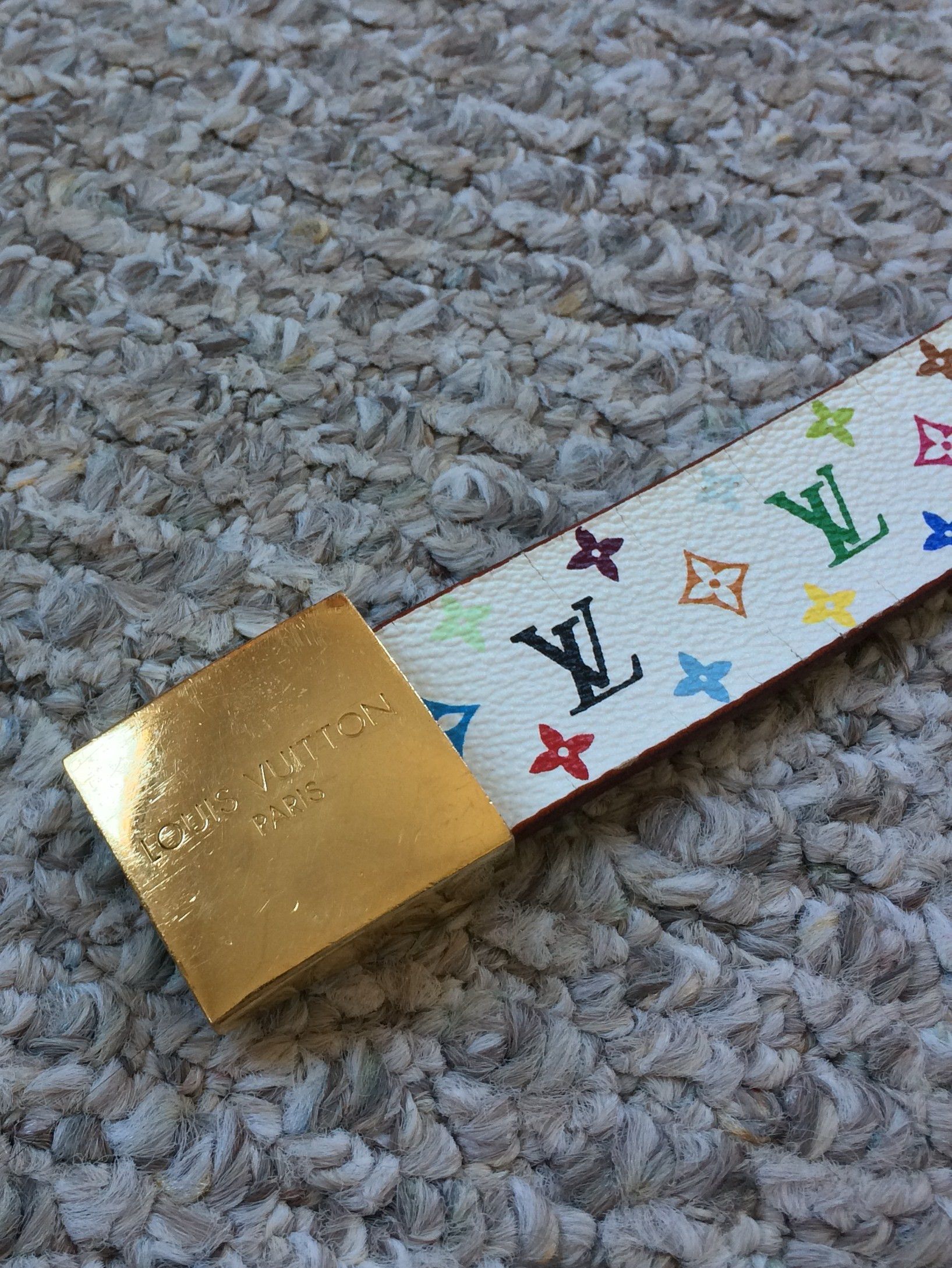 Louis Vuitton × Takashi Murakami S/S 2003 Louis Murakami Multicolor Monogram Belt Size 30 - 2 Thumbnail