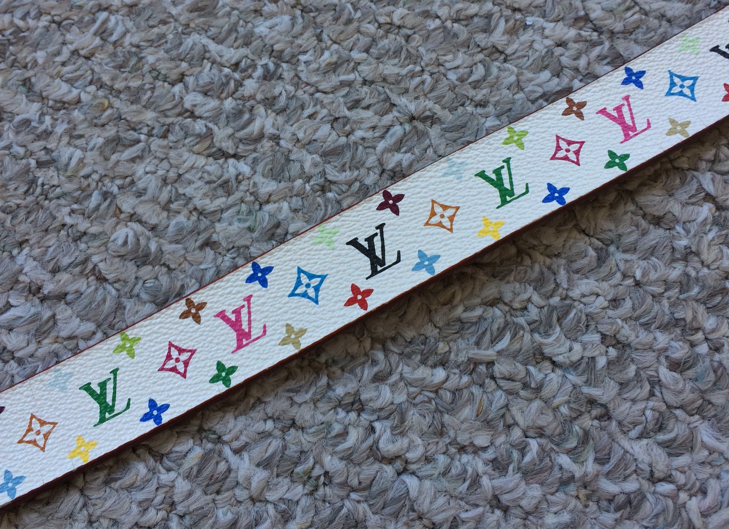 Louis Vuitton × Takashi Murakami S/S 2003 Louis Murakami Multicolor Monogram Belt Size 30 - 3 Thumbnail