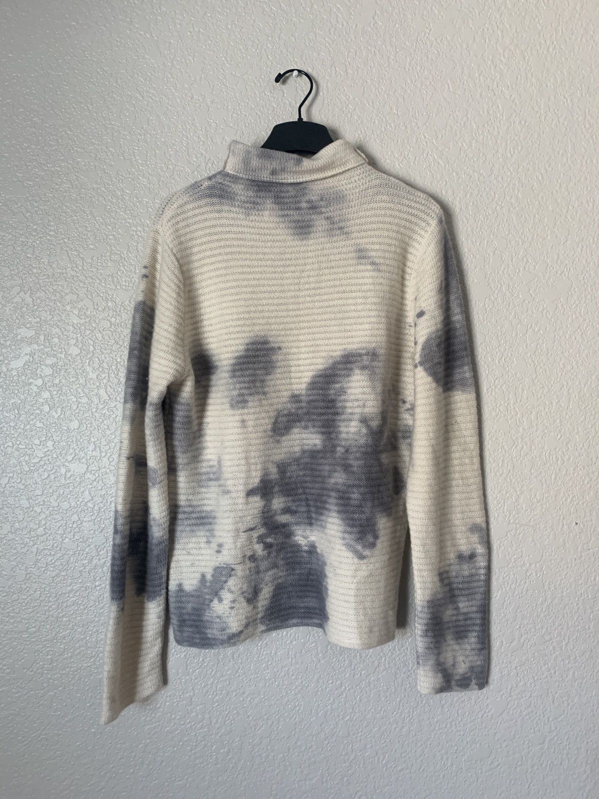 The Elder Statesman $1200 Cashmere Tie-Dye Mock Neck Pullover Sweater Size US L / EU 52-54 / 3 - 4 Thumbnail