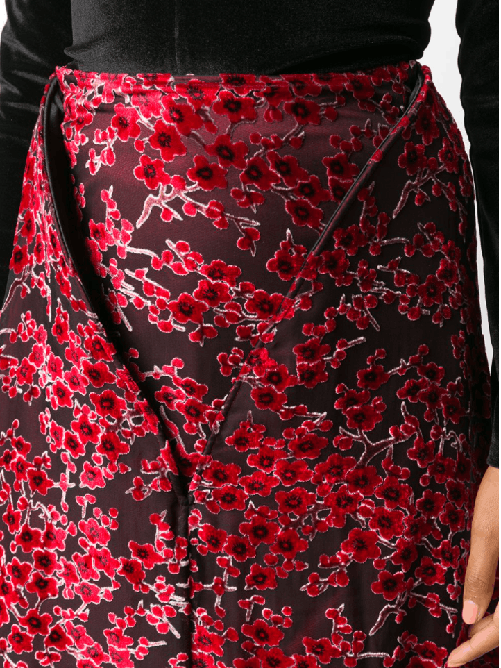 Y/Project BNWT AW20 Y/PROJECT EMBROIDERED FLORAL MAXI SKIRT 38 Size 26" / US 2 / IT 38 - 13 Thumbnail