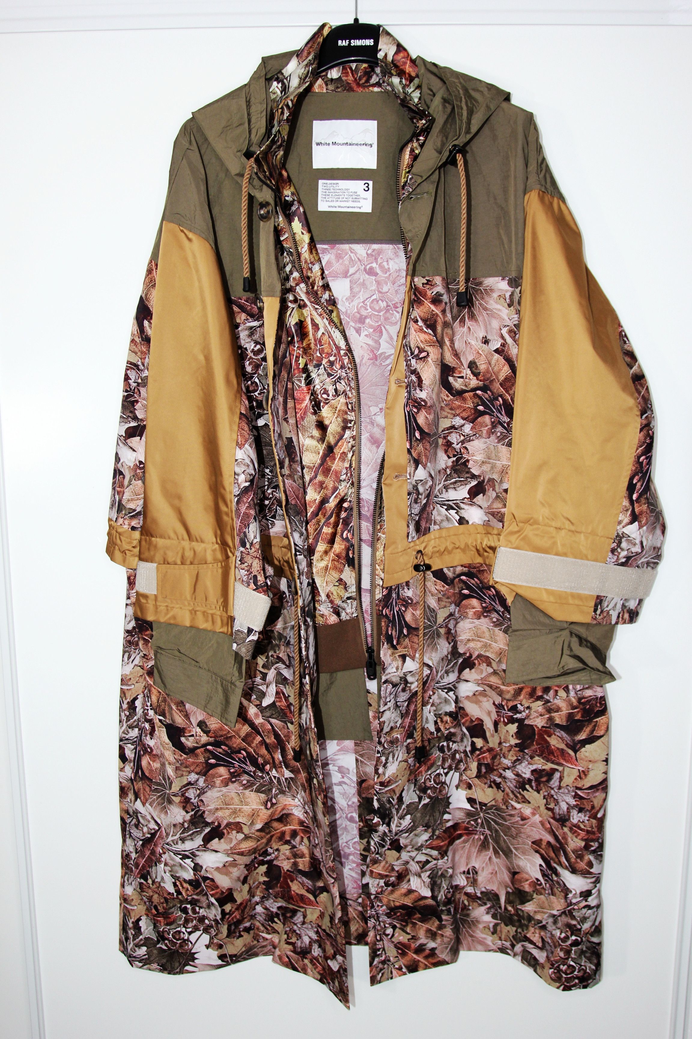 White Mountaineering BNWT AW20 WHITE MOUNTAINEERING LEAVES DOUBLE LAYER COAT 3 Size US L / EU 52-54 / 3 - 10 Thumbnail