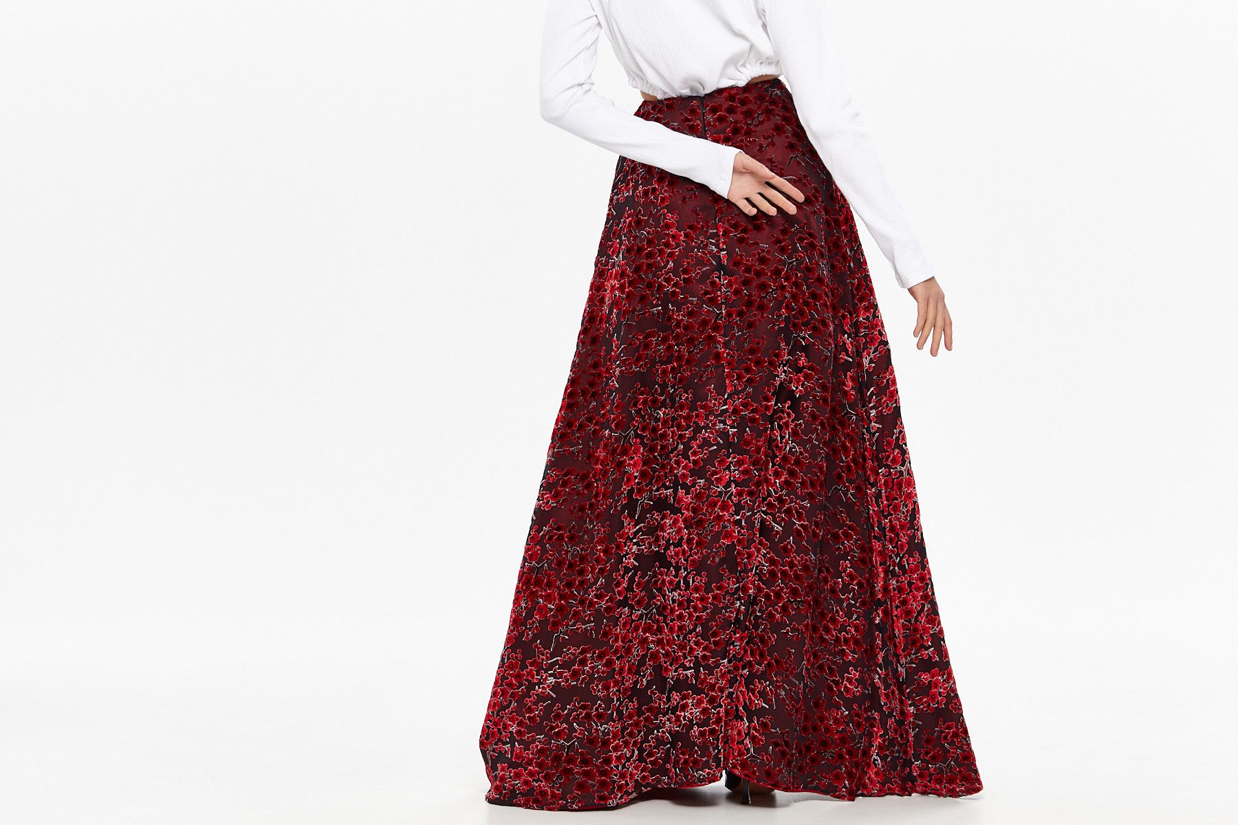 Y/Project BNWT AW20 Y/PROJECT EMBROIDERED FLORAL MAXI SKIRT 36 Size 25" / US 0 / IT 36 - 1 Thumbnail