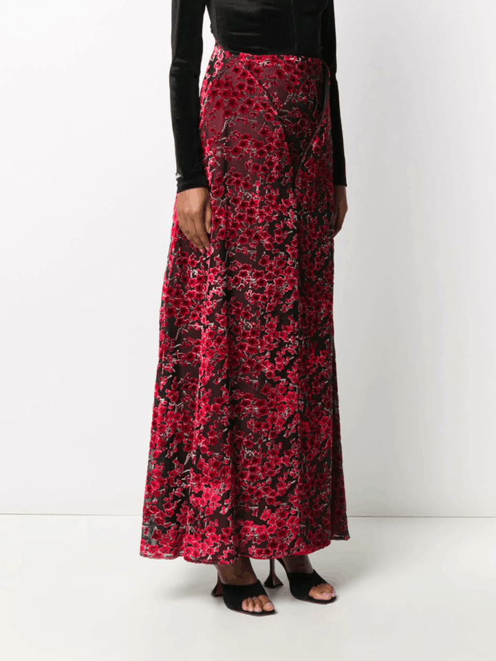 Y/Project BNWT AW20 Y/PROJECT EMBROIDERED FLORAL MAXI SKIRT 36 Size 25" / US 0 / IT 36 - 16 Thumbnail