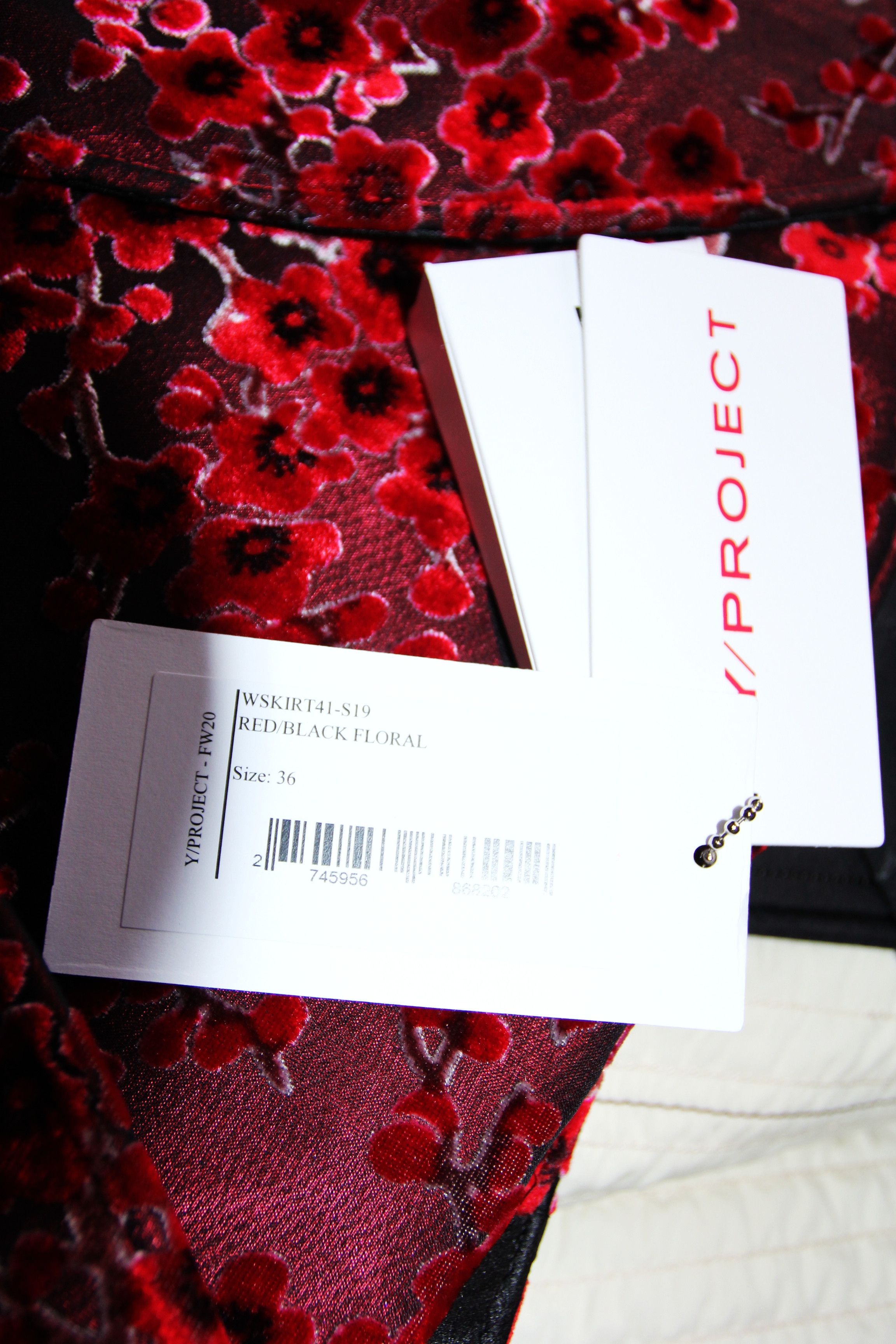Y/Project BNWT AW20 Y/PROJECT EMBROIDERED FLORAL MAXI SKIRT 36 Size 25" / US 0 / IT 36 - 10 Thumbnail