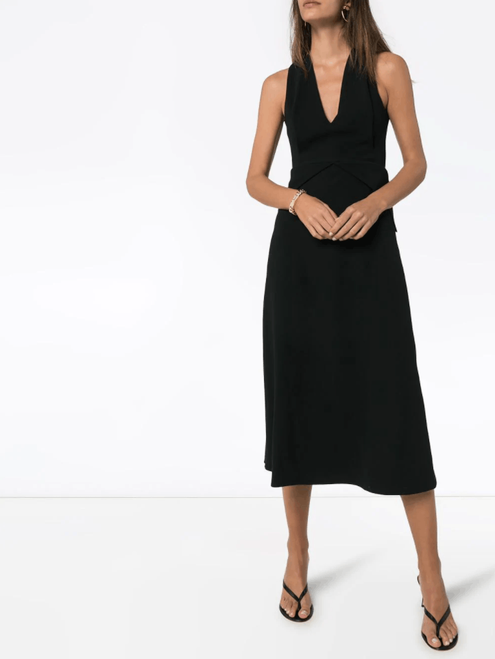 Victoria Beckham BNWT SS20 VICTORIA BECKHAM CUTOUT HALTERNECK DRESS 44 Size M / US 6-8 / IT 42-44 - 15 Thumbnail