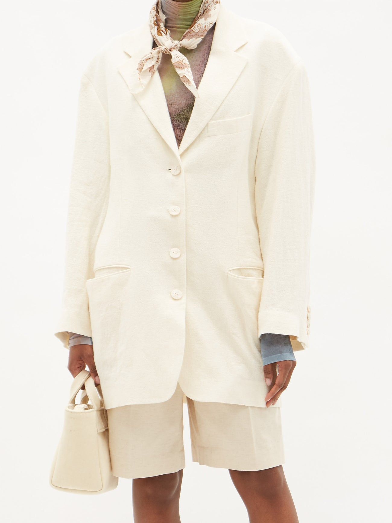 Acne Studios BNWT SS21 ACNE STUDIOS OVERSIZED RAMIE JACKET 38 Size US M / EU 48-50 / 2 - 1 Thumbnail