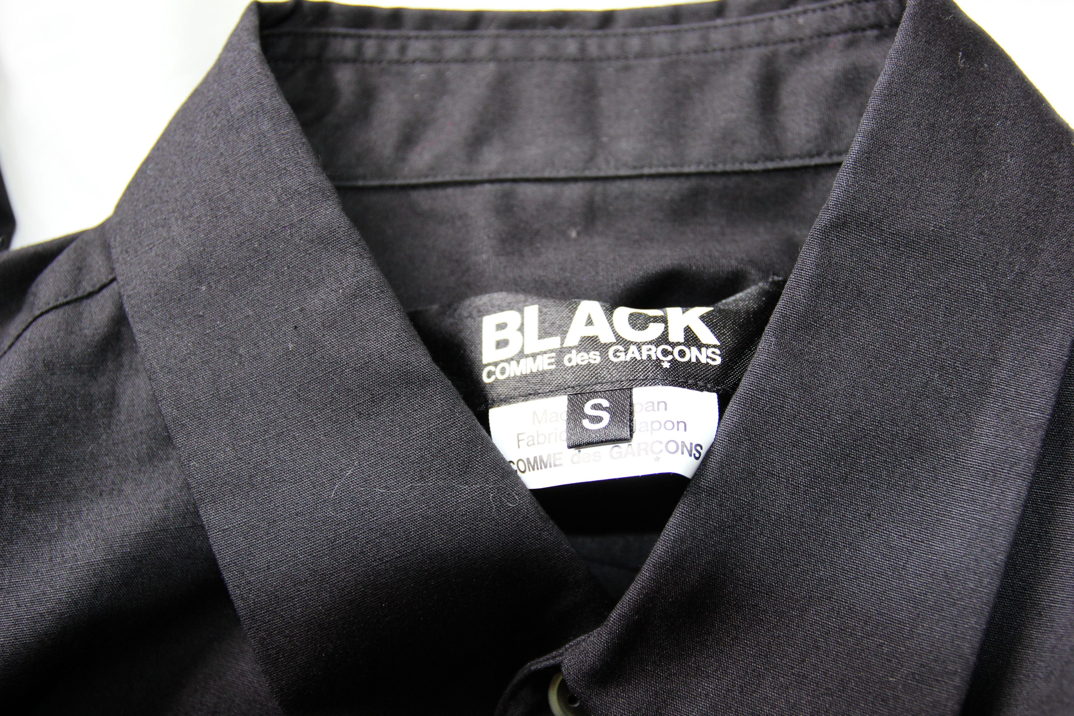 Comme des Garcons Black BNWT AW20 COMME DES GARCONS BLACK ZIP DETAIL SHIRT S Size US S / EU 44-46 / 1 - 9 Thumbnail