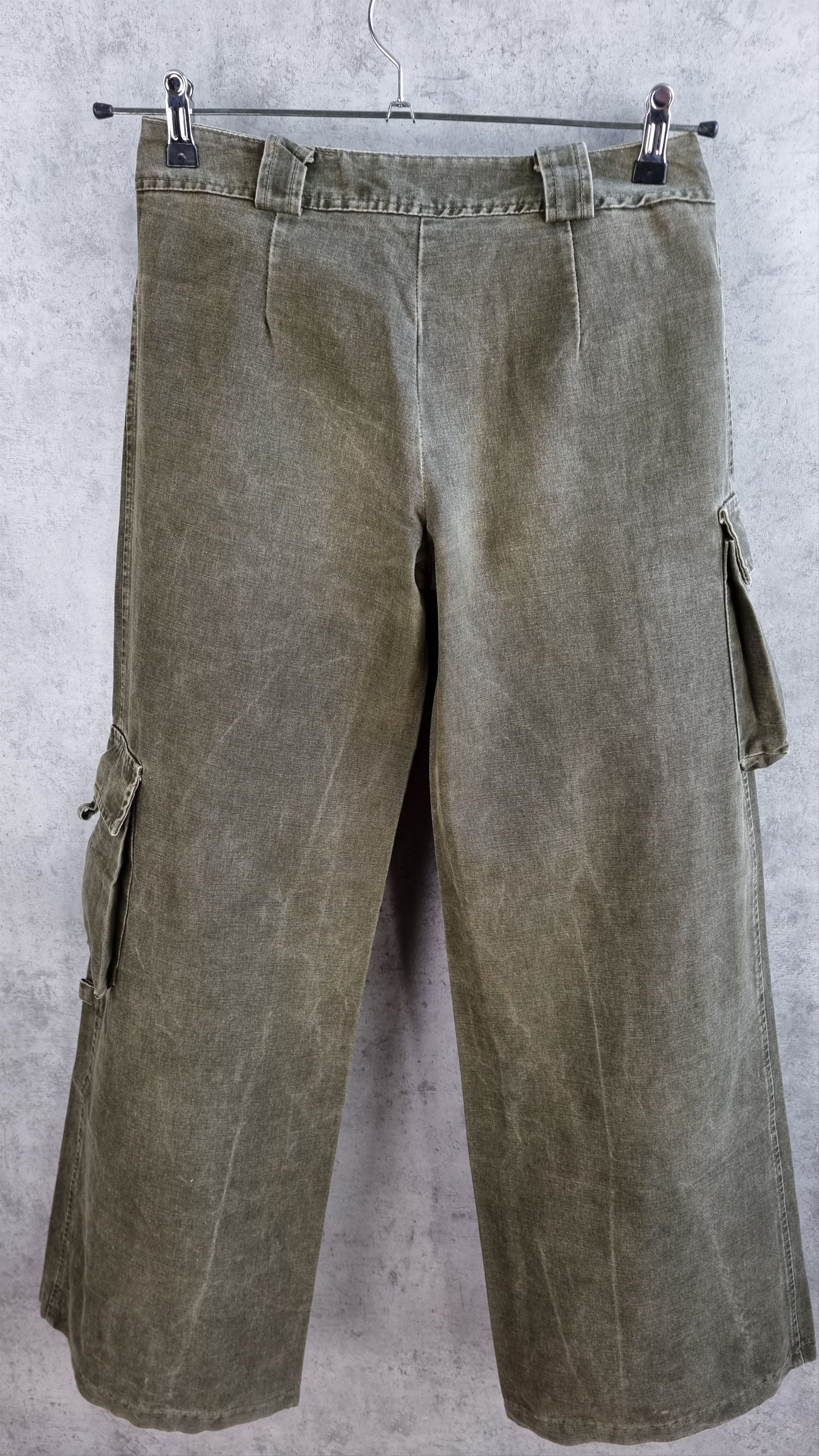 Japanese Brand Unique 90s Military Baggy Flared Vintage Rare Italian Pants Size US 29 - 10 Thumbnail