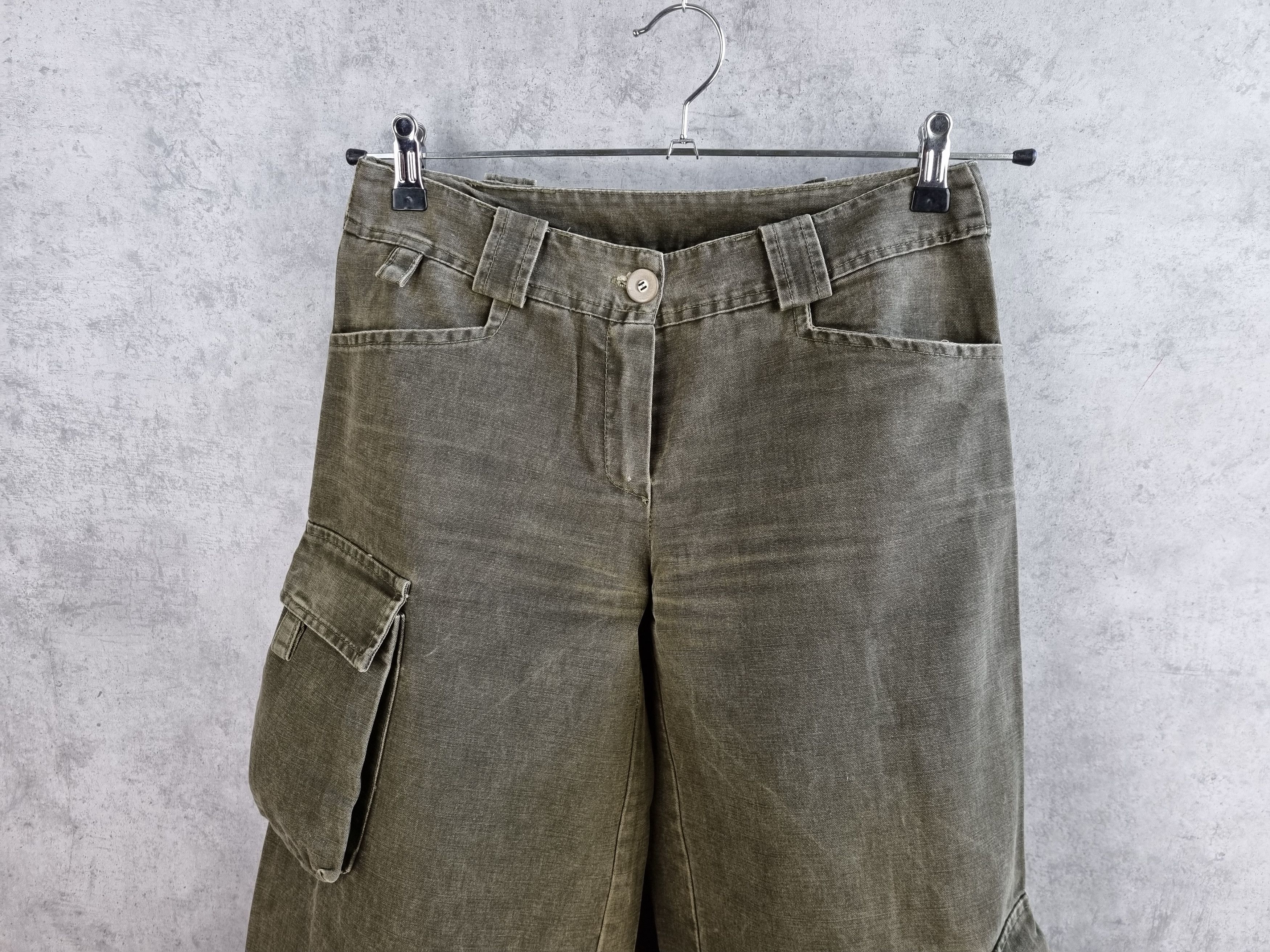 Japanese Brand Unique 90s Military Baggy Flared Vintage Rare Italian Pants Size US 29 - 7 Thumbnail