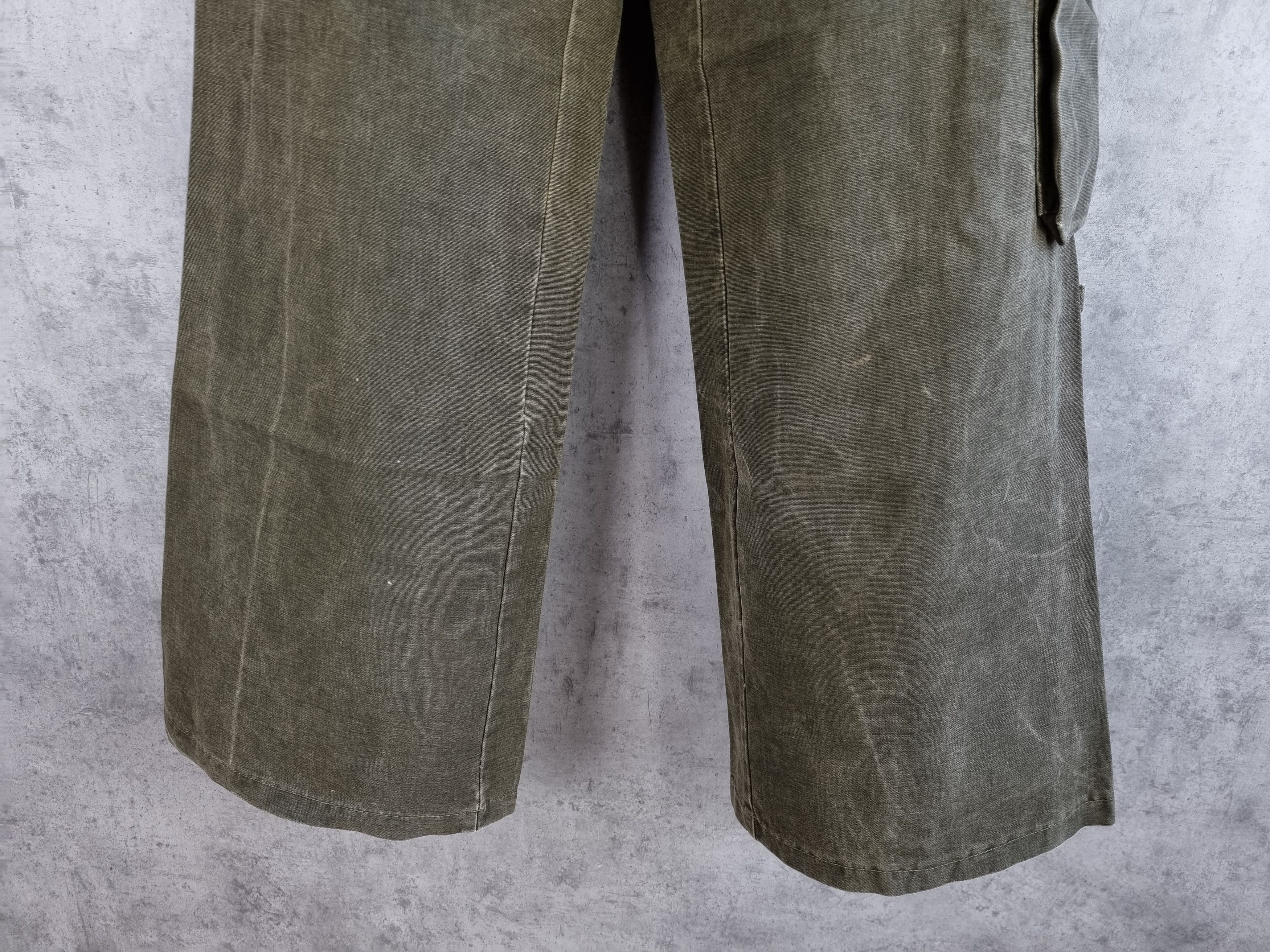 Japanese Brand Unique 90s Military Baggy Flared Vintage Rare Italian Pants Size US 29 - 9 Thumbnail
