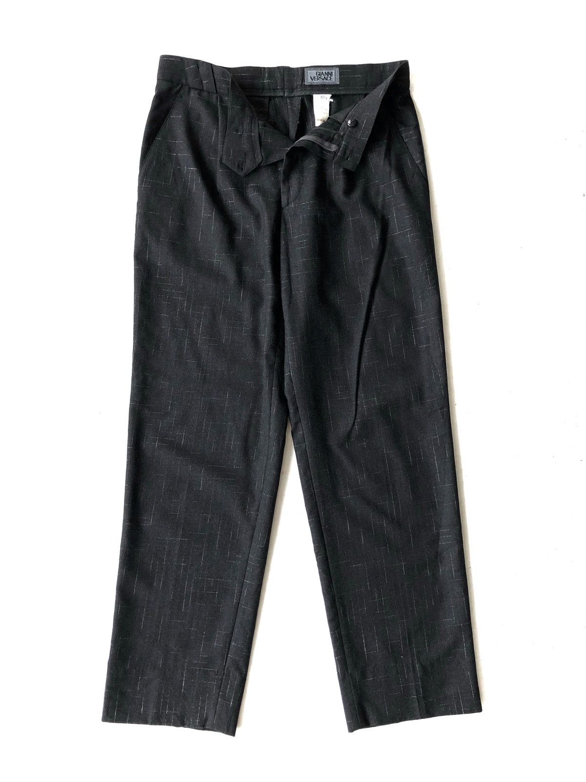 Gianni Valentino OG Gianni Versace Wool Blend Oversize Baggy Pants Size US 34 / EU 50 - 2 Thumbnail