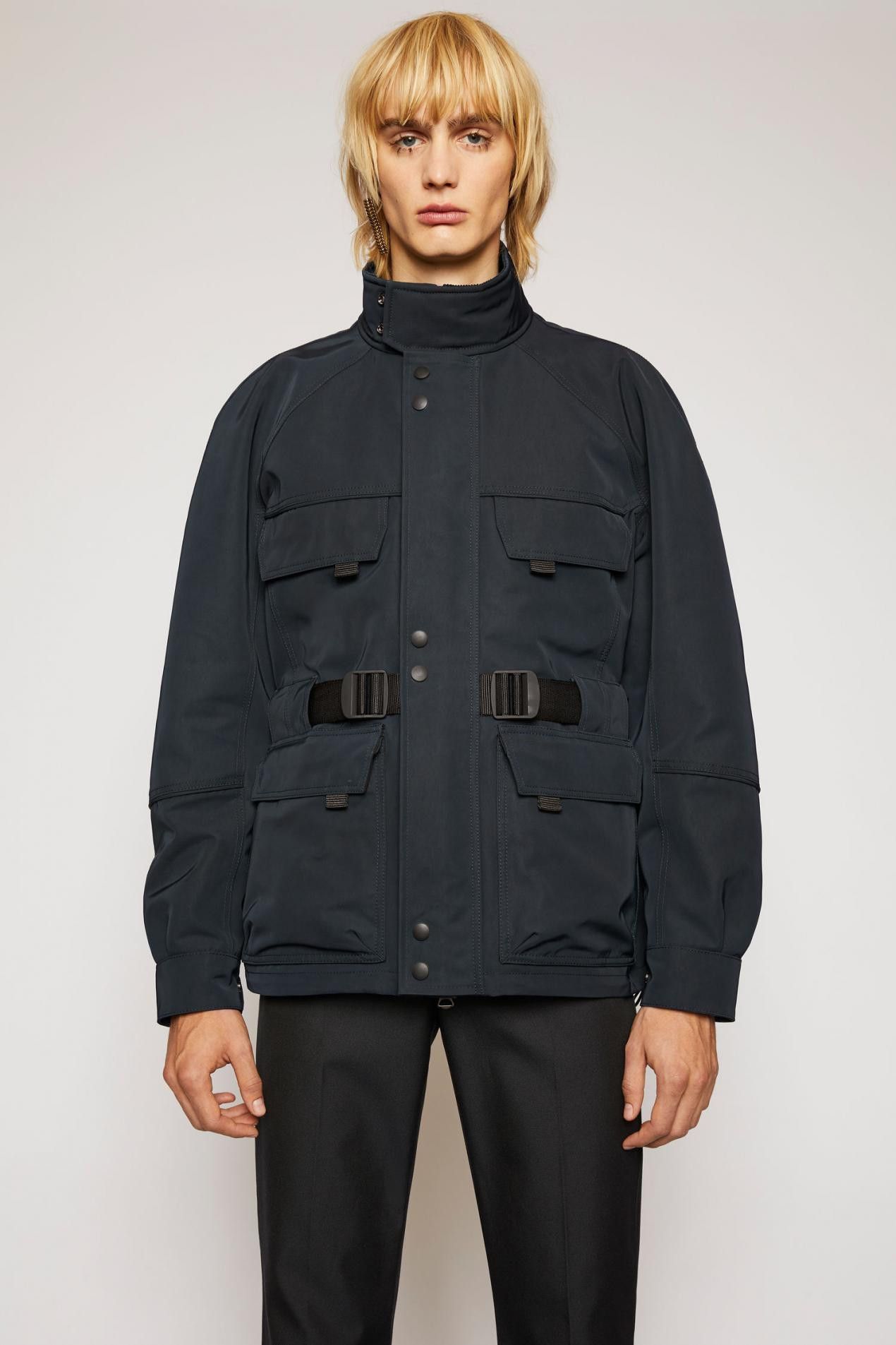 Acne Studios BNWT SS20 ACNE STUDIOS NAVY TECH-TWILL FIELD JACKET 48 Size US M / EU 48-50 / 2 - 1 Thumbnail