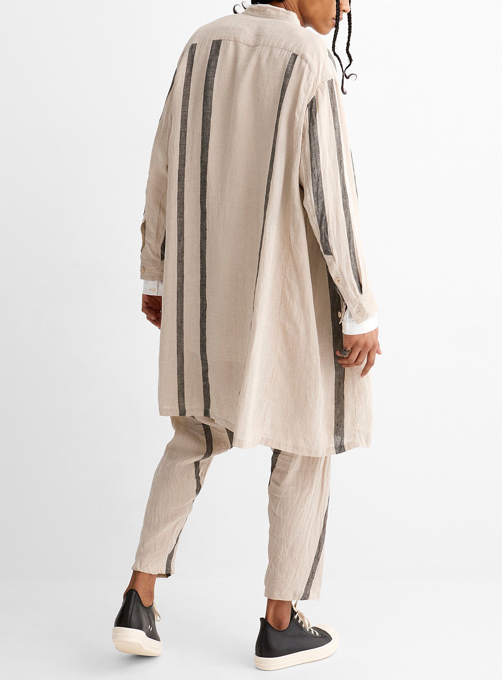 Julius BNWT SS21 JULIUS "MAMUTHONES" STRIPED LINEN SHIRT 2 Size US M / EU 48-50 / 2 - 17 Thumbnail