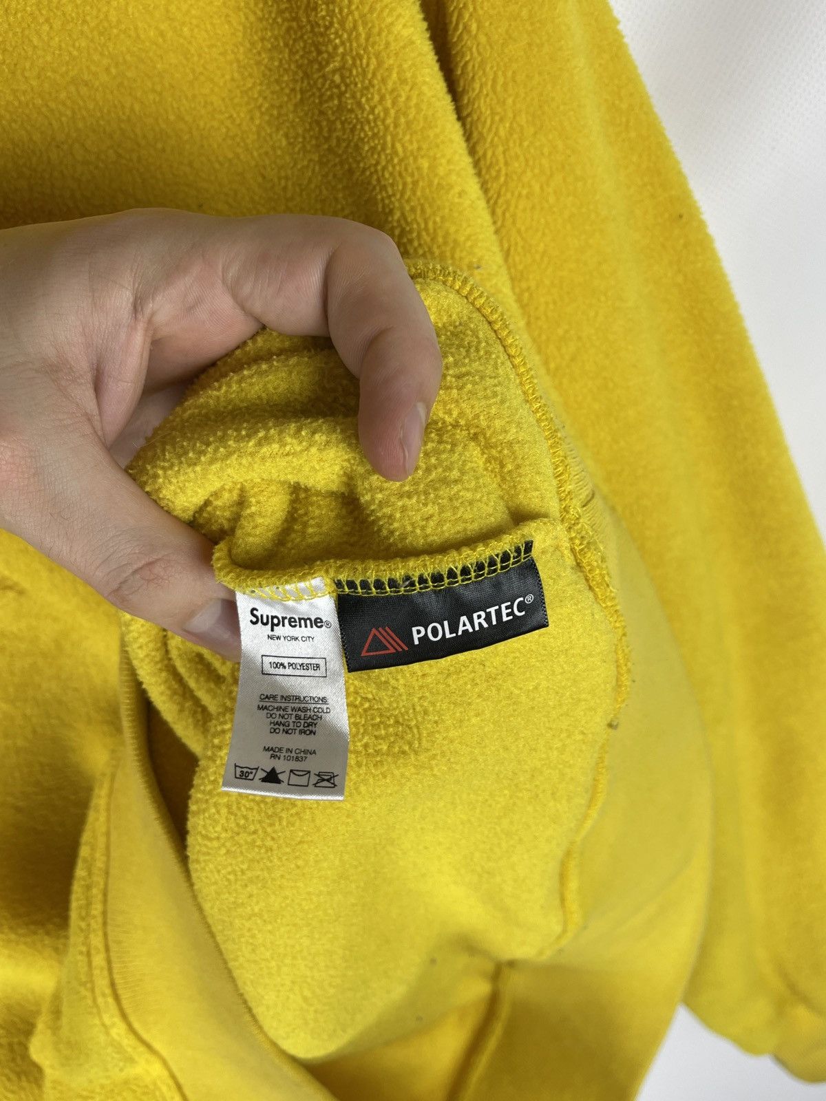 Polartec Supreme Polartec yellow teddy fleece hoodie hype Size US M / EU 48-50 / 2 - 9 Thumbnail