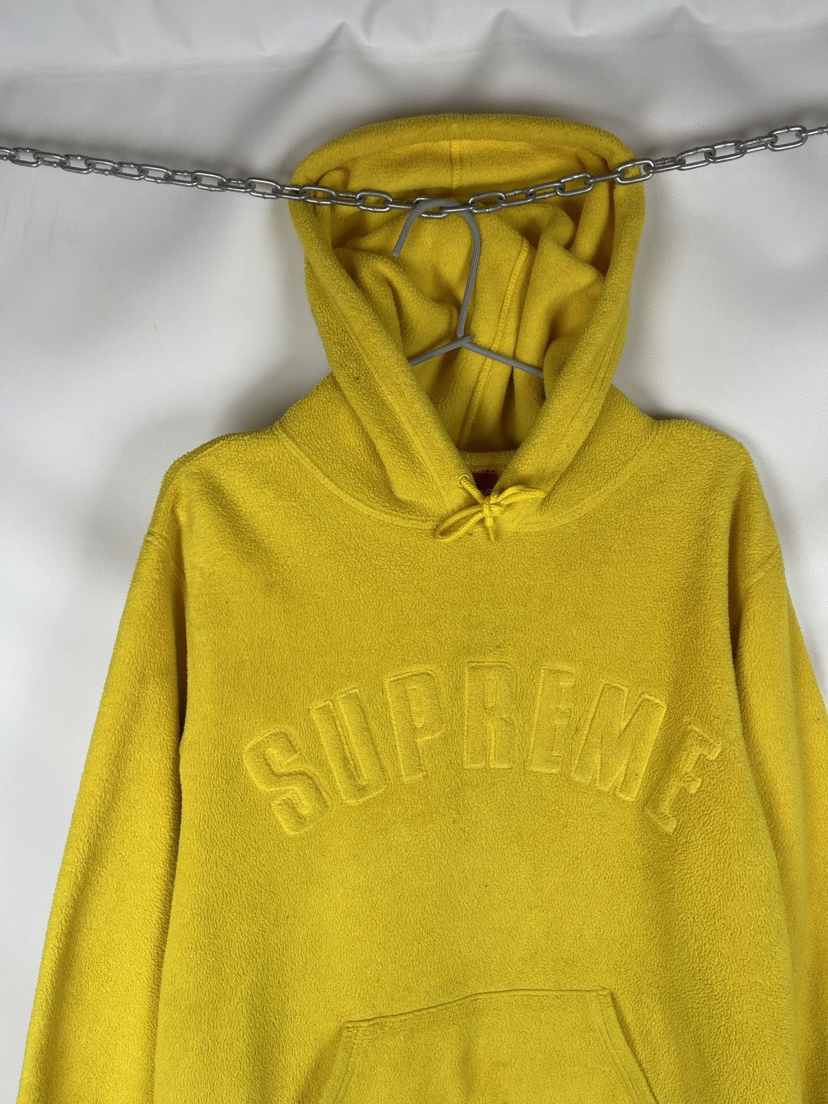 image of Polartec Yellow Teddy Fleece Hoodie Hype, Men's (Size Medium)