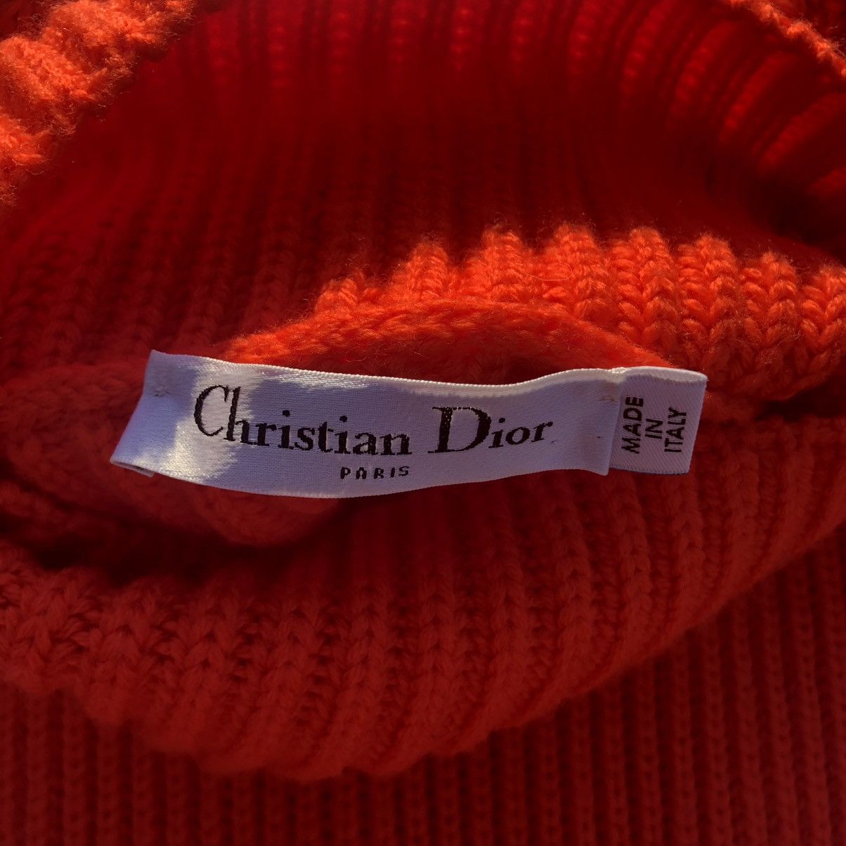 Dior Dior Runway Wool Ribbed Knit Balloon Sweater Orange Size 36 Size S / US 4 / IT 40 - 5 Thumbnail