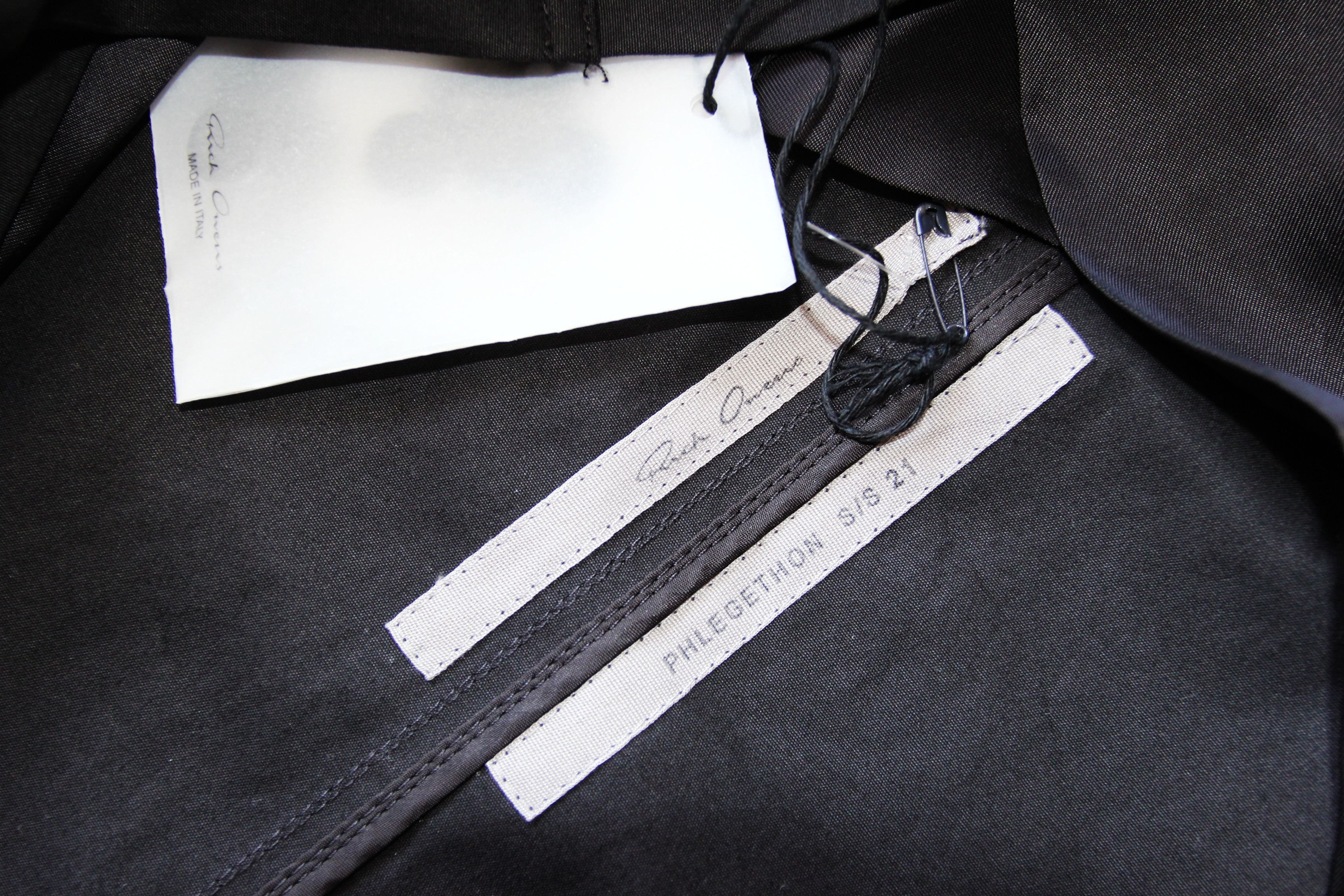 Rick Owens BNWT SS21 RICK OWENS "PHLEGETHON" BAUHAUS PARKA 48 Size US M / EU 48-50 / 2 - 10 Thumbnail