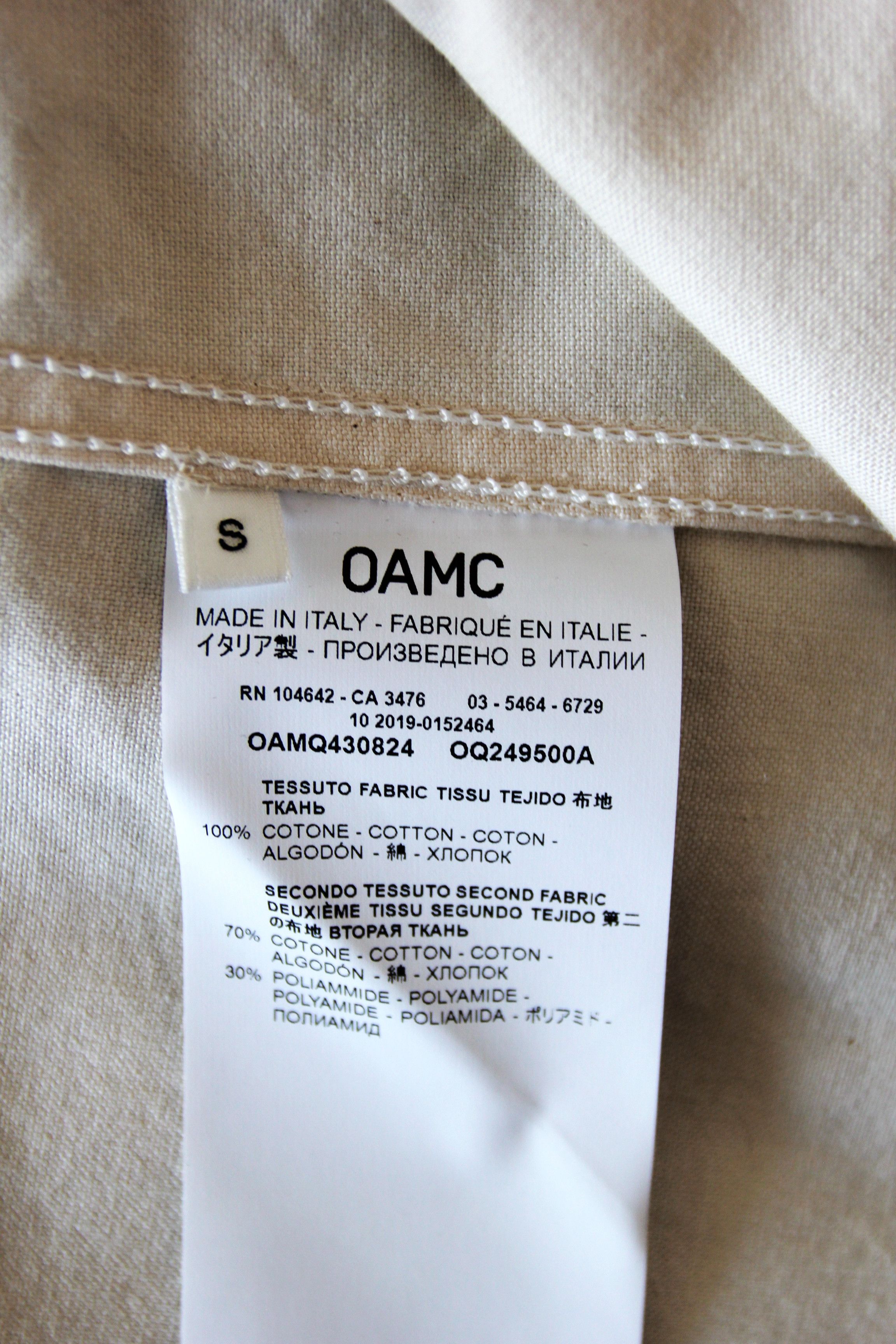 OAMC BNWT SS20 OAMC CONTROL COAT S Size US S / EU 44-46 / 1 - 9 Thumbnail