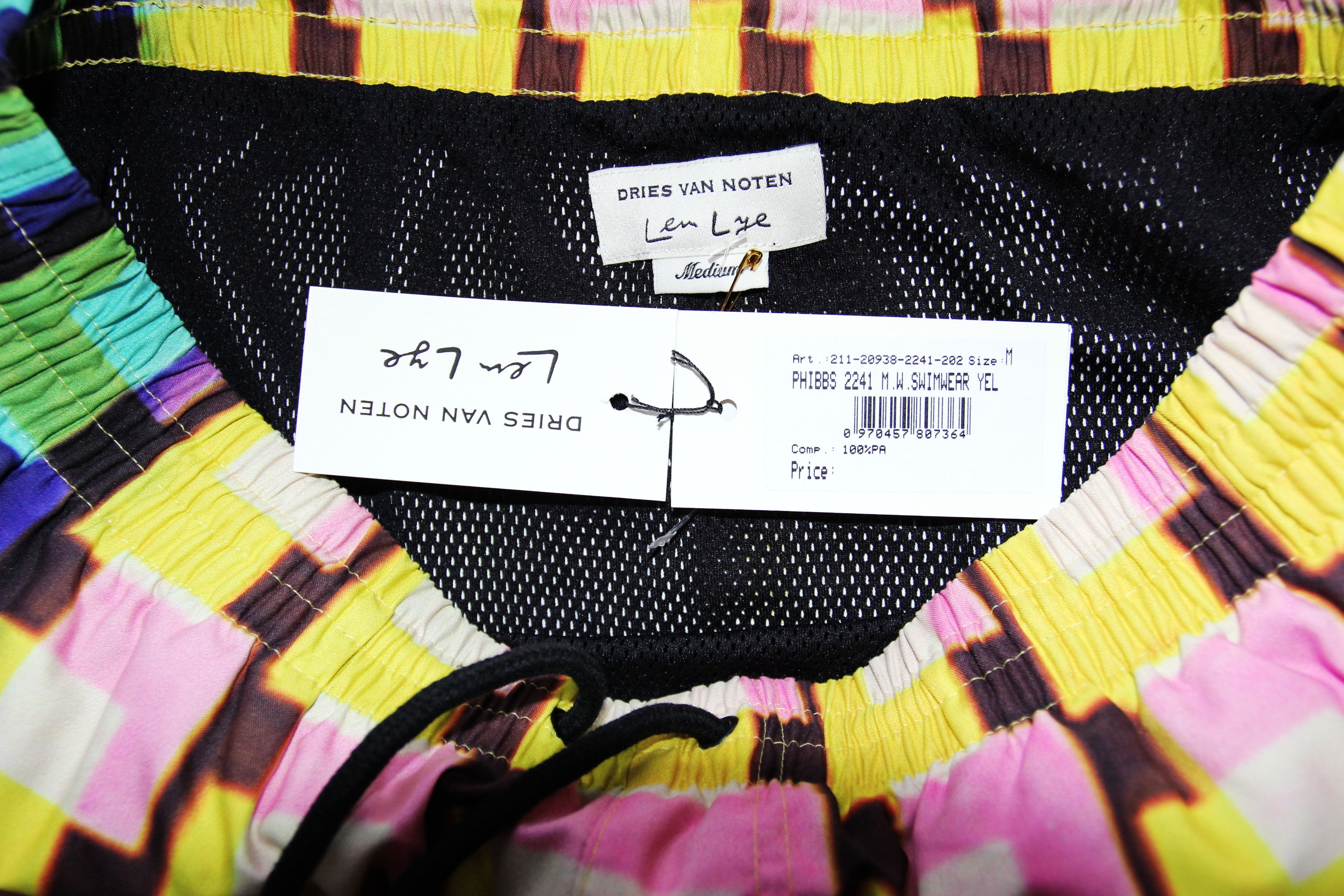 Dries Van Noten BNWT SS21 DRIES VAN NOTEN x LEN LYE PHIBBS SWIM SHORTS M Size US 32 / EU 48 - 9 Thumbnail
