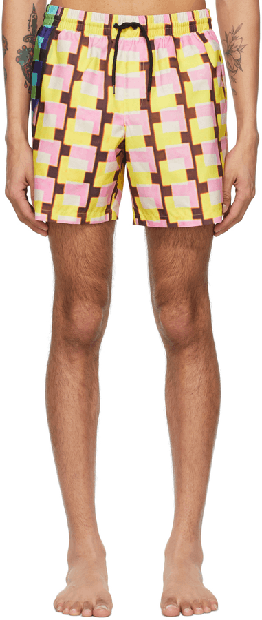 Dries Van Noten BNWT SS21 DRIES VAN NOTEN x LEN LYE PHIBBS SWIM SHORTS M Size US 32 / EU 48 - 10 Thumbnail
