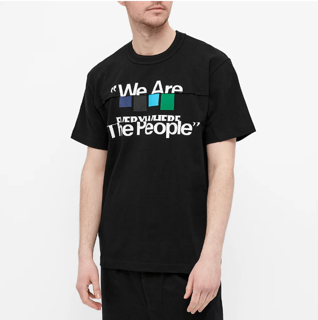 Sacai BNWT SS21 SACAI "WE ARE THE PEOPLE" TSHIRT 2 Size US M / EU 48-50 / 2 - 1 Thumbnail