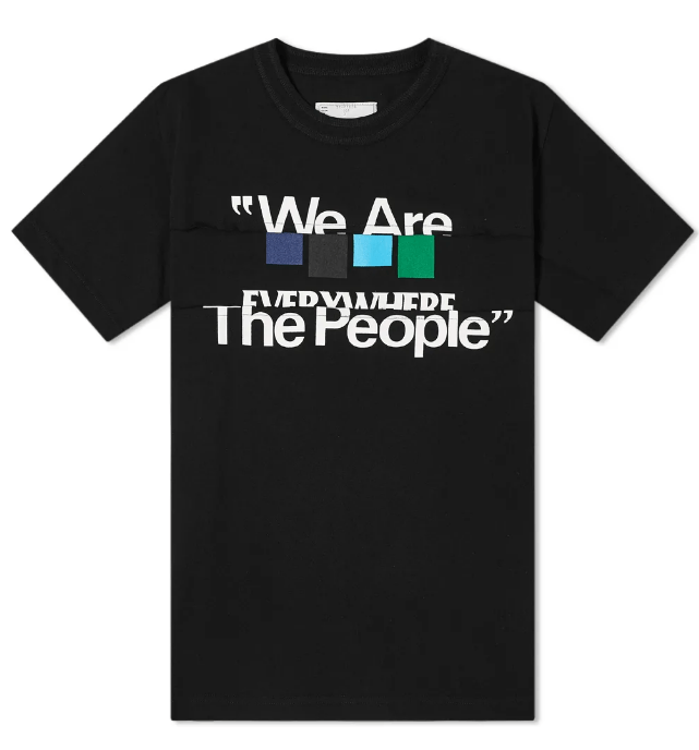 Sacai BNWT SS21 SACAI "WE ARE THE PEOPLE" TSHIRT 2 Size US M / EU 48-50 / 2 - 11 Thumbnail