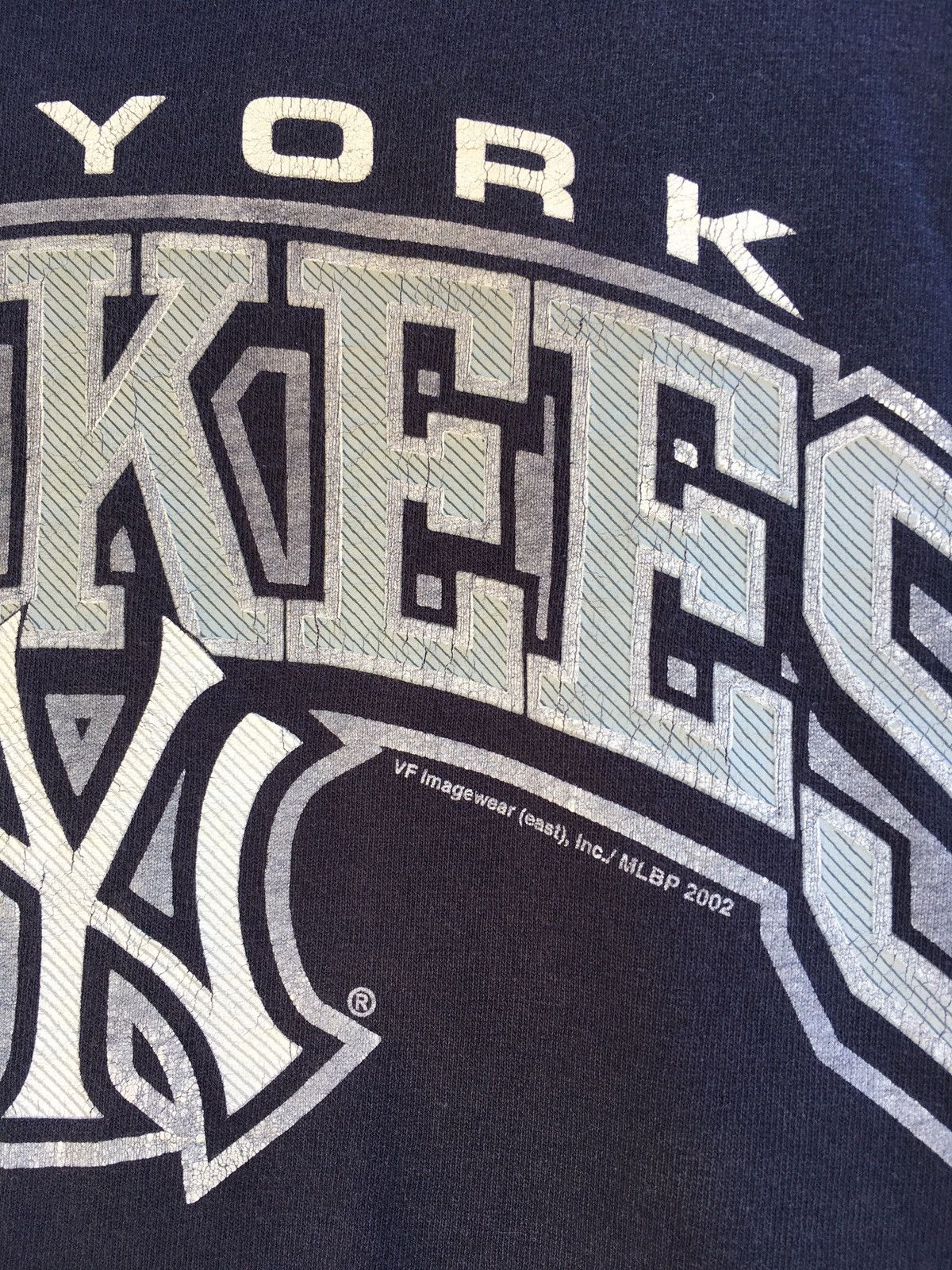 New York Yankees Vintage New York Yankees Big Logo Tshirt Size US L / EU 52-54 / 3 - 7 Thumbnail
