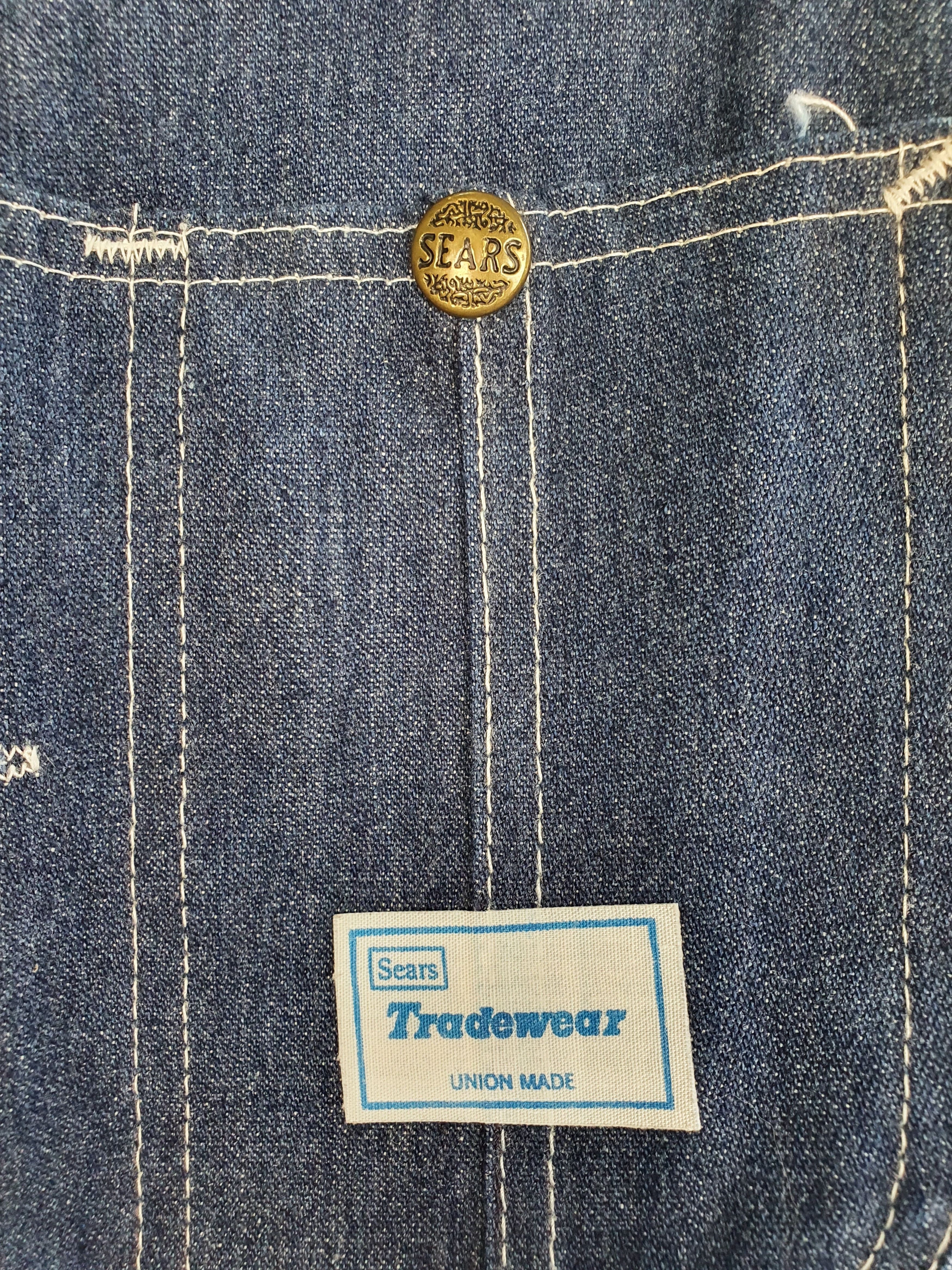 Sears 70s SEARS Union Made Garment Workers America Overall Size US 32 / EU 48 - 11 Thumbnail