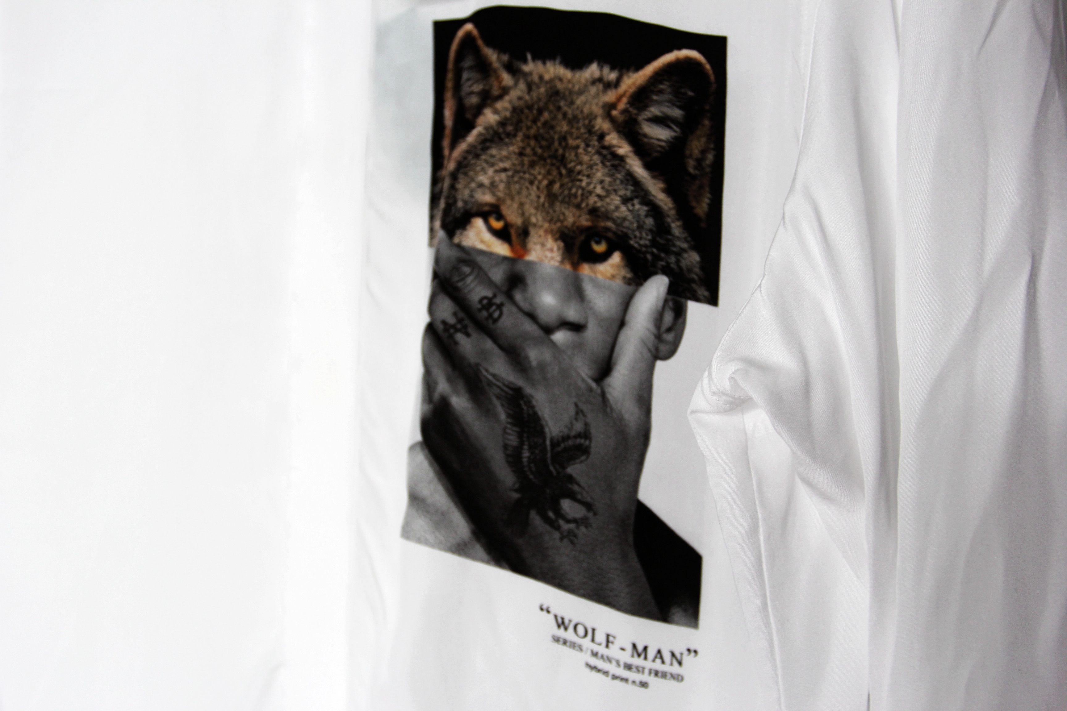 Neil Barrett BNWT SS20 NEIL BARRETT WOLF MAN SHIRT S Size US S / EU 44-46 / 1 - 6 Thumbnail