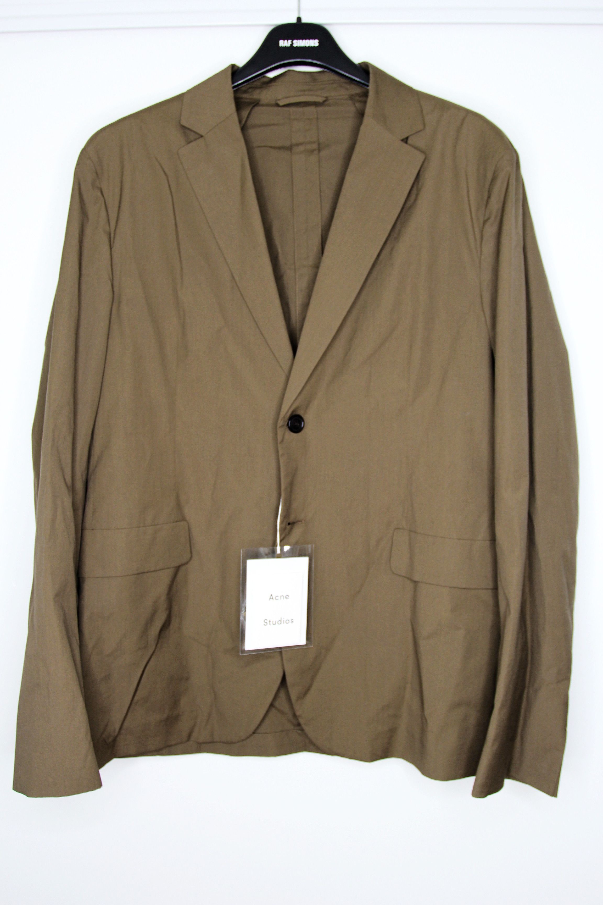 Acne Studios BNWT SS20 ACNE STUDIOS COTTON POPLIN HUNTER GREEN JACKET 50 Size US M / EU 48-50 / 2 - 2 Thumbnail