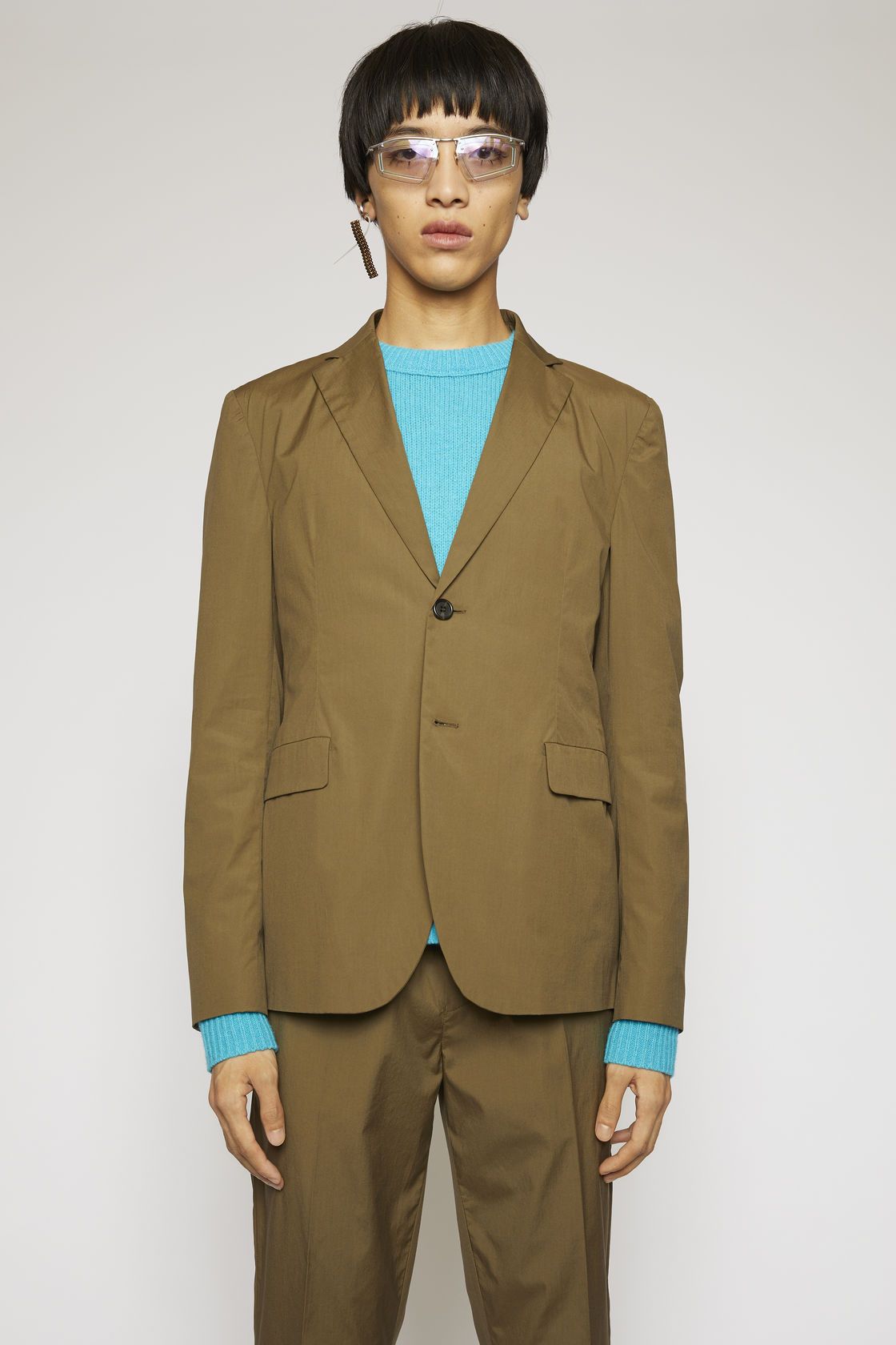 BNWT SS20 ACNE STUDIOS COTTON POPLIN HUNTER GREEN JACKET 50