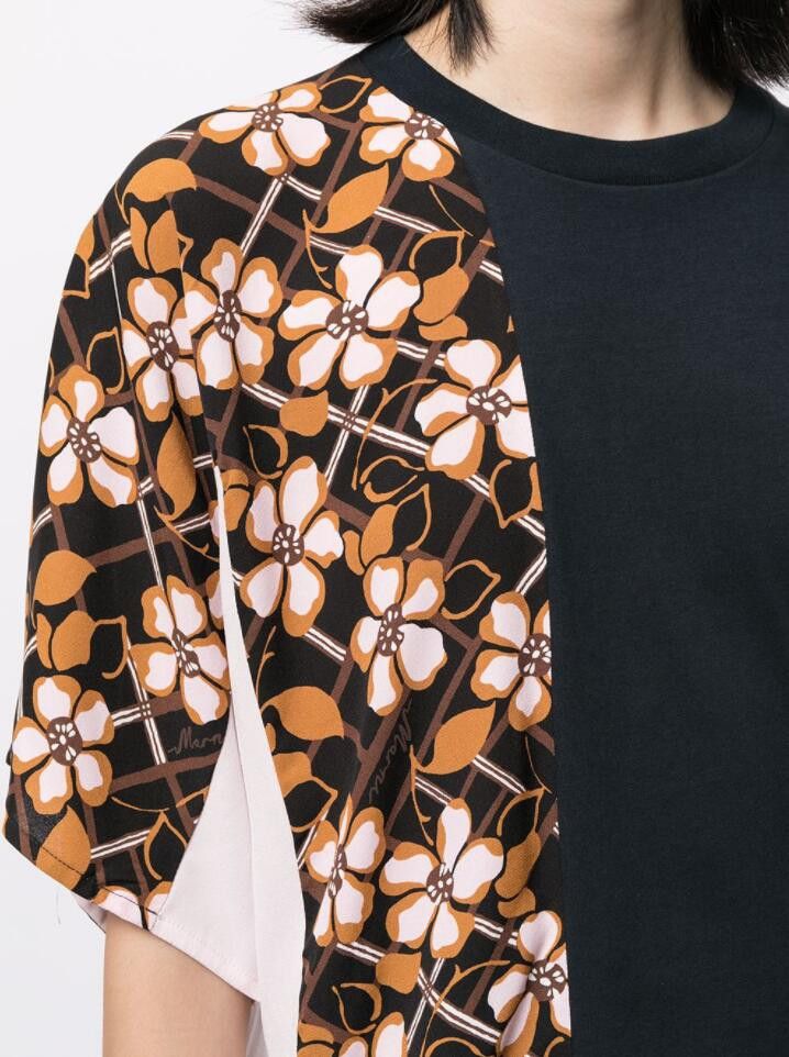 Marni BNWT AW21 MARNI PANELLED FLORAL PRINT TSHIRT 42 Size US M / EU 48-50 / 2 - 11 Thumbnail