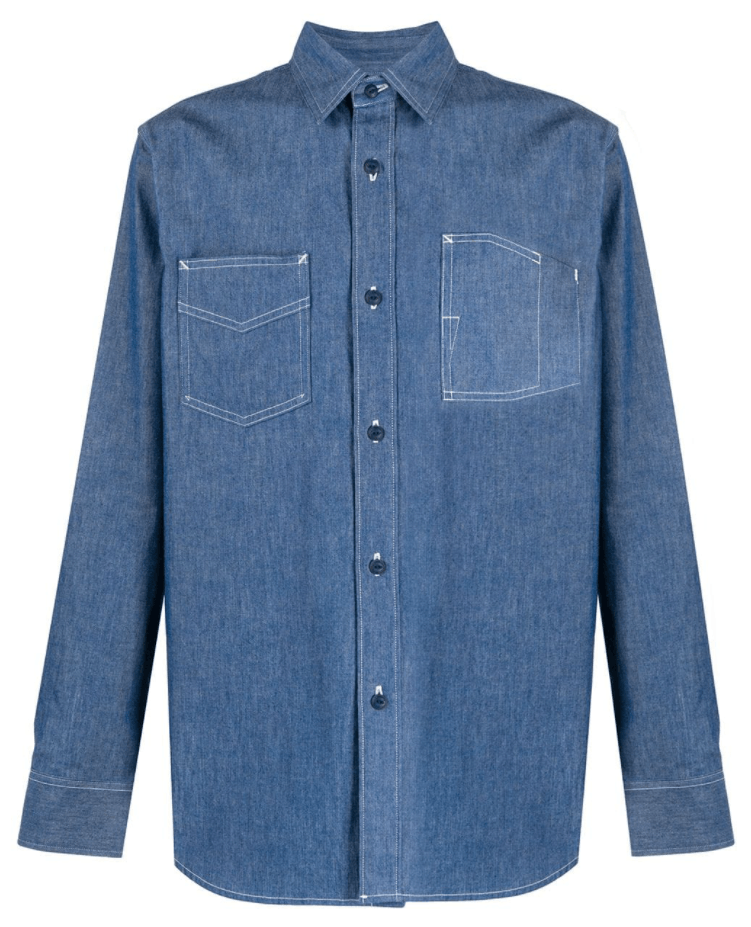 Fumito Ganryu BNWT AW20 FUMITO GANRYU PLEATED DENIM SHIRT 1 Size US S / EU 44-46 / 1 - 13 Thumbnail