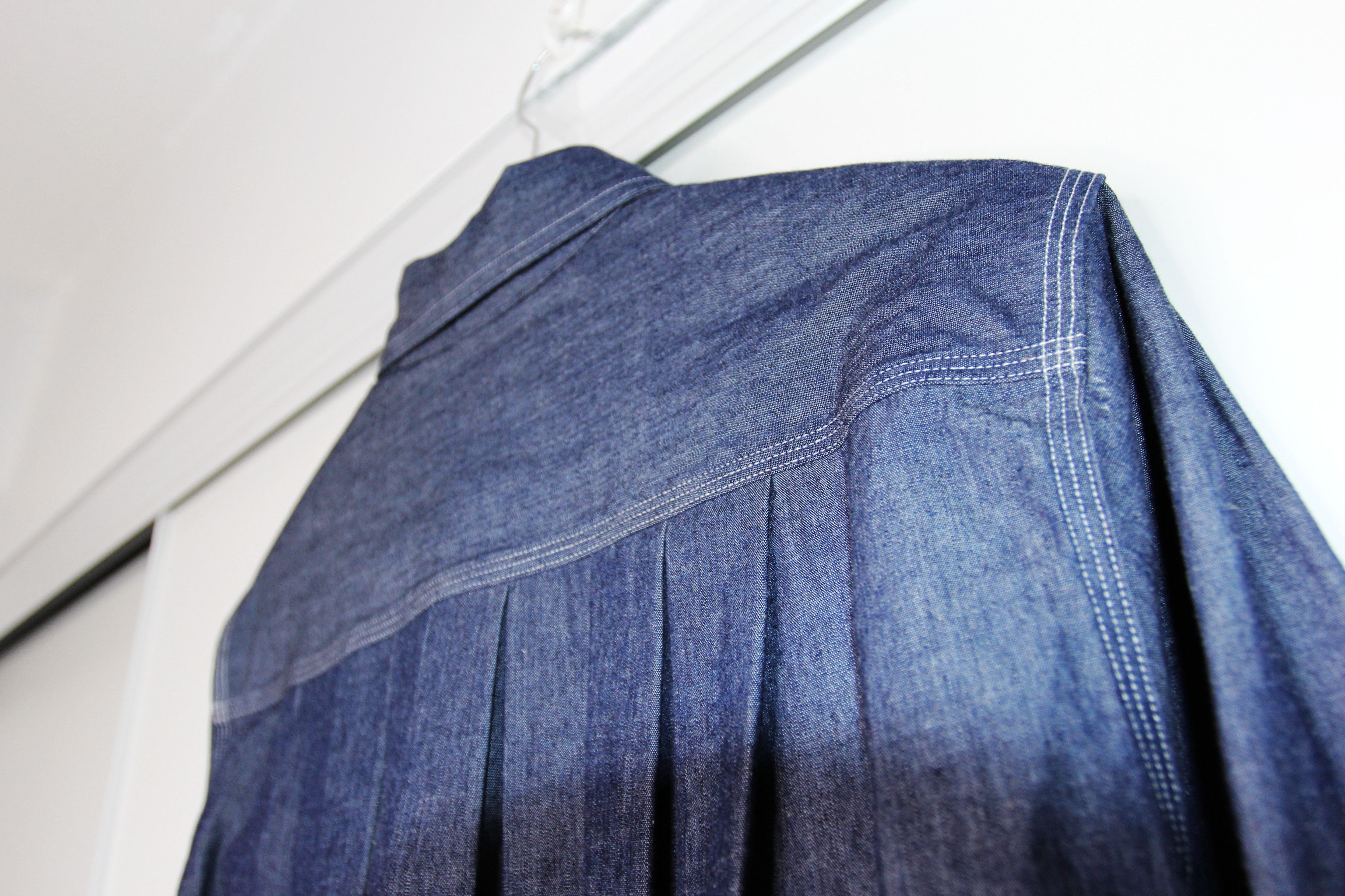 Fumito Ganryu BNWT AW20 FUMITO GANRYU PLEATED DENIM SHIRT 1 Size US S / EU 44-46 / 1 - 7 Thumbnail