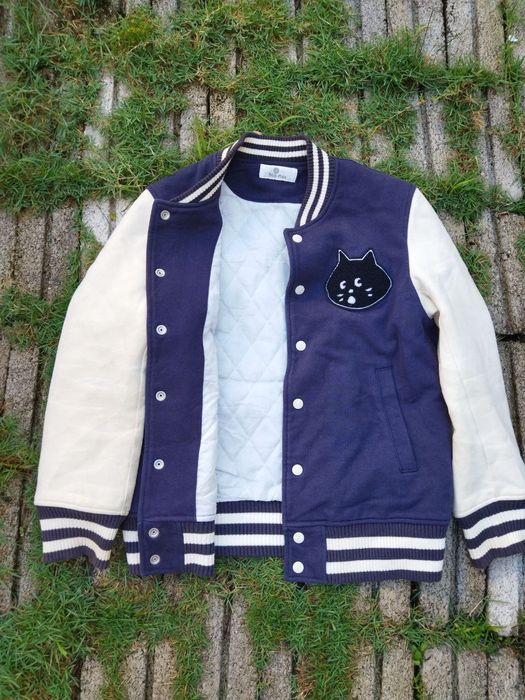 Issey Miyake Vintage Issey Miyake Cat Varsity Jacket Grailed