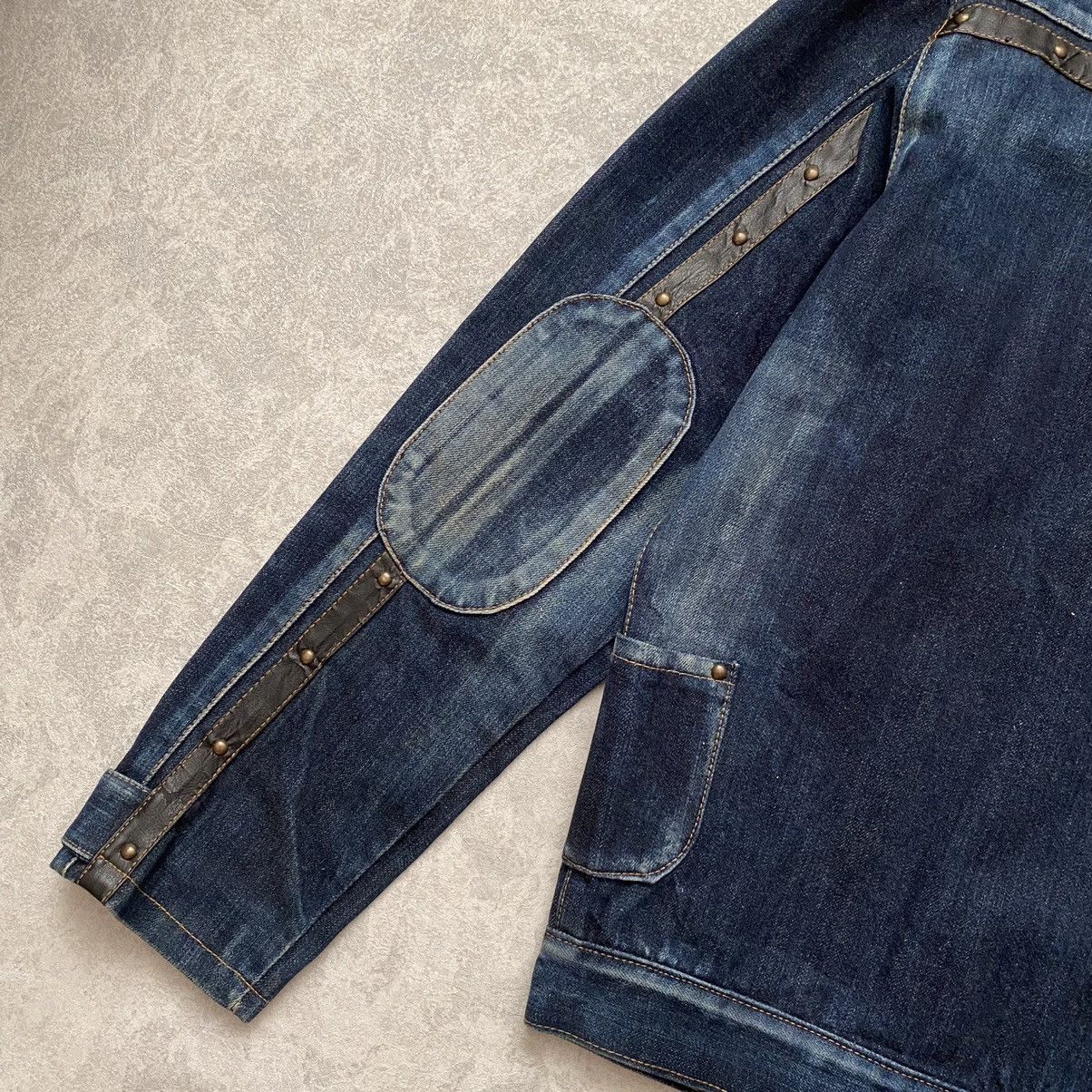 Japanese Brand Vintage Archival Distressed Denim Jacket Size US L / EU 52-54 / 3 - 10 Thumbnail