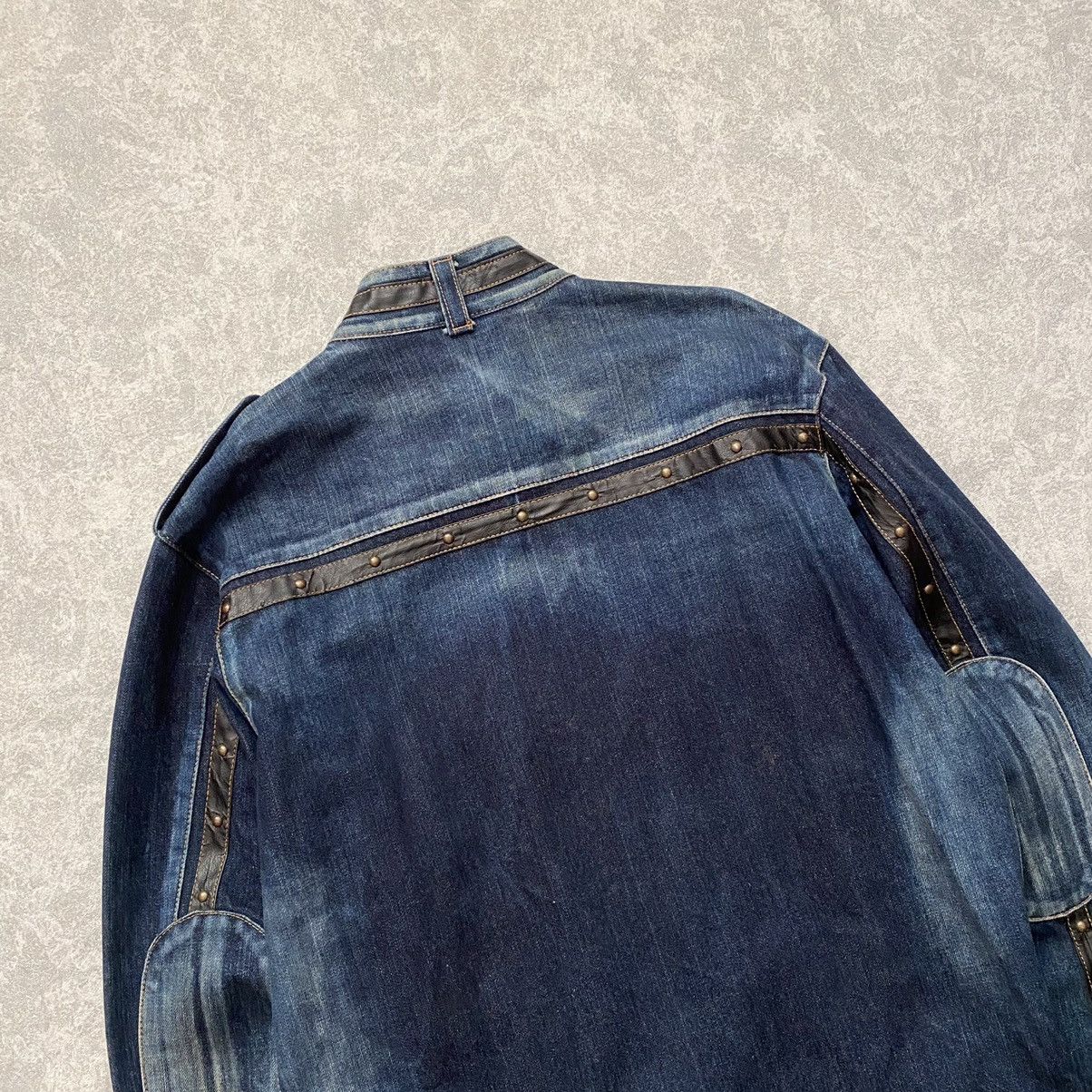 Japanese Brand Vintage Archival Distressed Denim Jacket Size US L / EU 52-54 / 3 - 8 Thumbnail