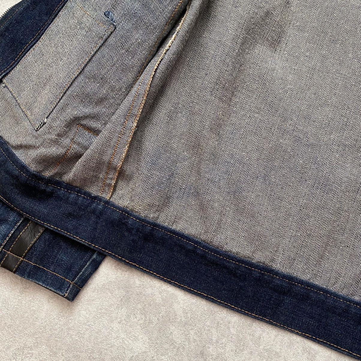 Japanese Brand Vintage Archival Distressed Denim Jacket Size US L / EU 52-54 / 3 - 16 Thumbnail