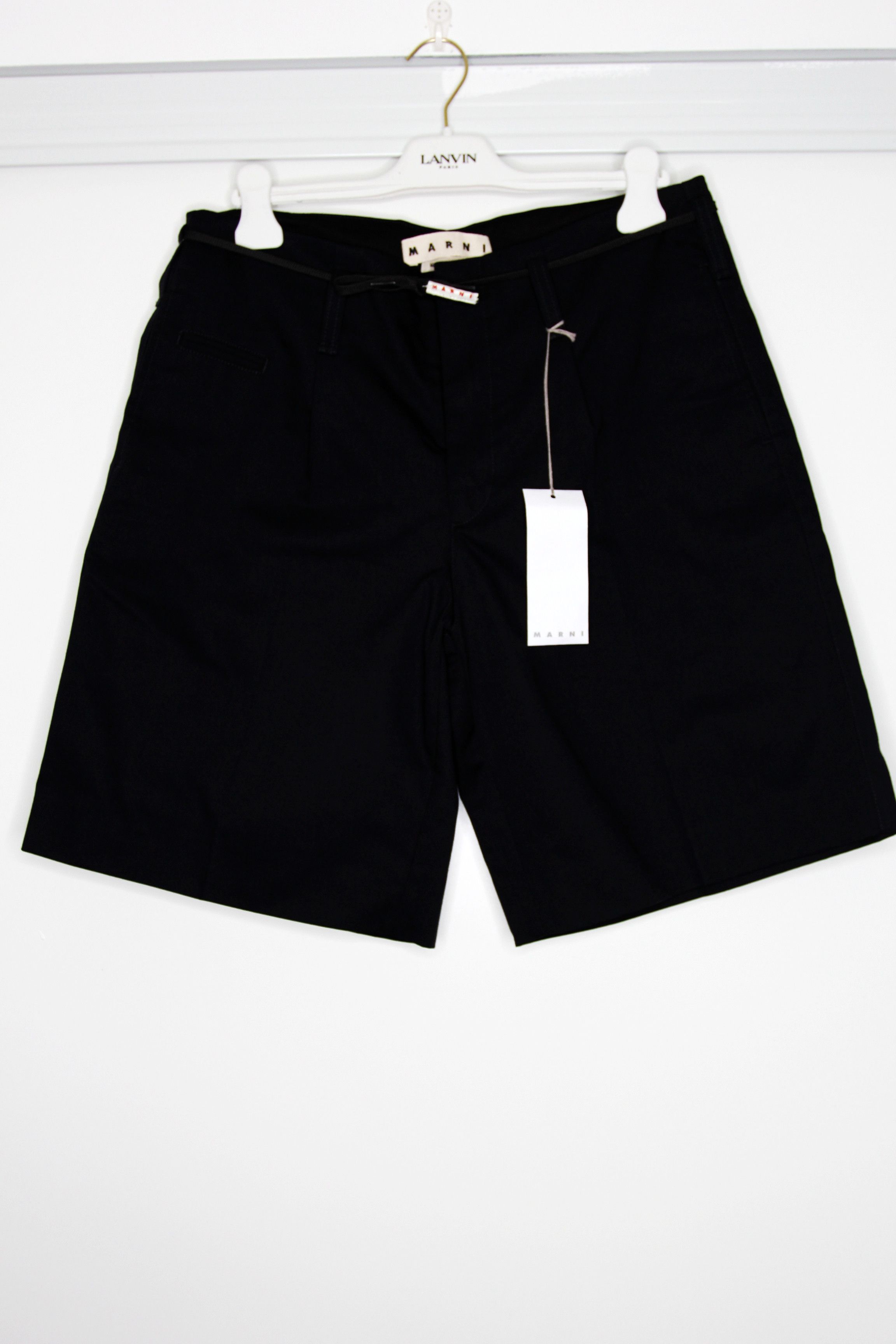 Marni BNWT SS21 MARNI LOGO PRINT LACE TIED WAIST SHORTS 50 Size US 34 / EU 50 - 2 Thumbnail