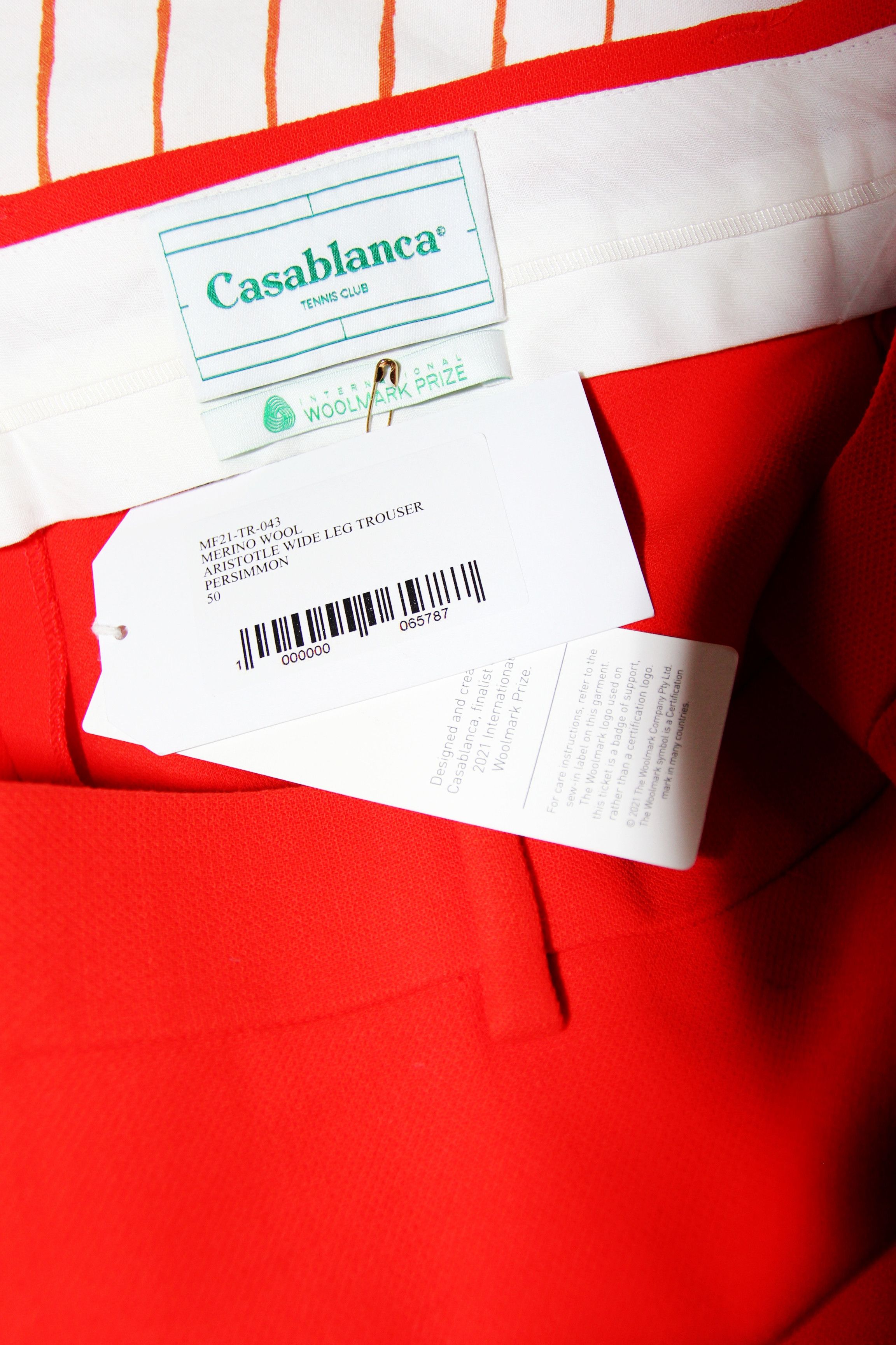 Casablanca BNWT AW21 CASABLANCA ARISTOTLE WIDE LEG PANTS 50 Size US 34 / EU 50 - 8 Thumbnail