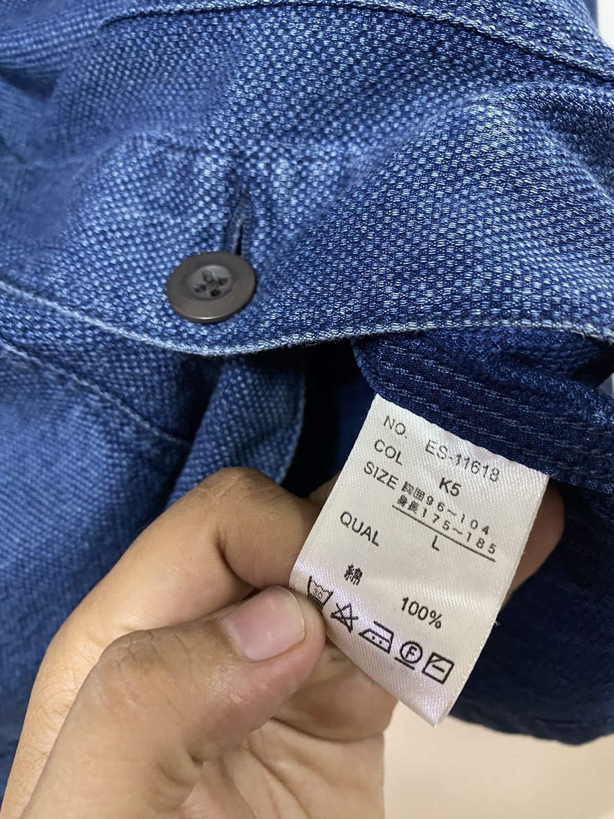 Indigo Vtg Sun Dog Wear Chore Jacket Baja Indigo Dye Size US L / EU 52-54 / 3 - 16 Thumbnail