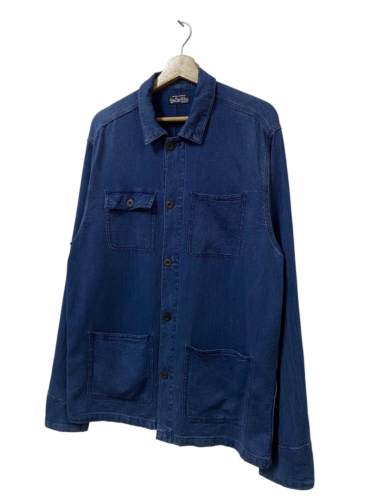 Indigo Vtg Sun Dog Wear Chore Jacket Baja Indigo Dye Size US L / EU 52-54 / 3 - 12 Thumbnail