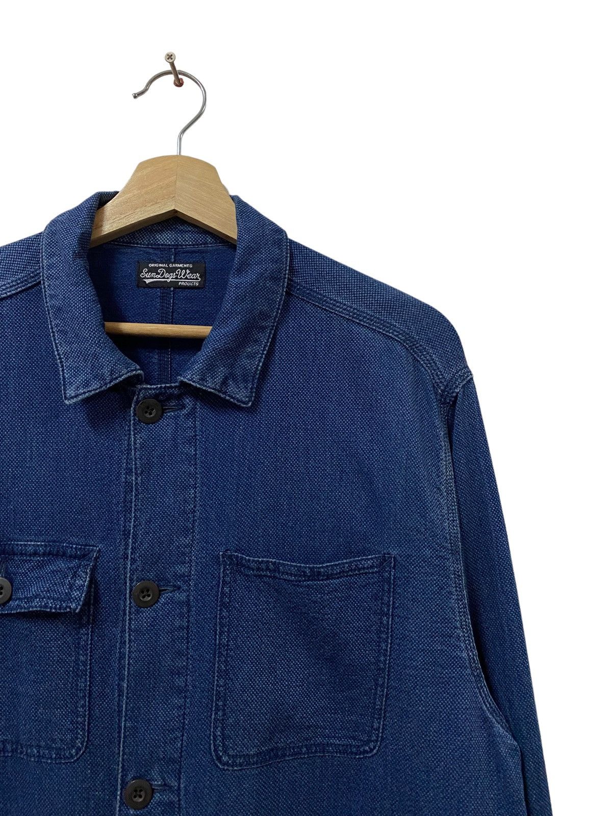 Indigo Vtg Sun Dog Wear Chore Jacket Baja Indigo Dye Size US L / EU 52-54 / 3 - 8 Thumbnail