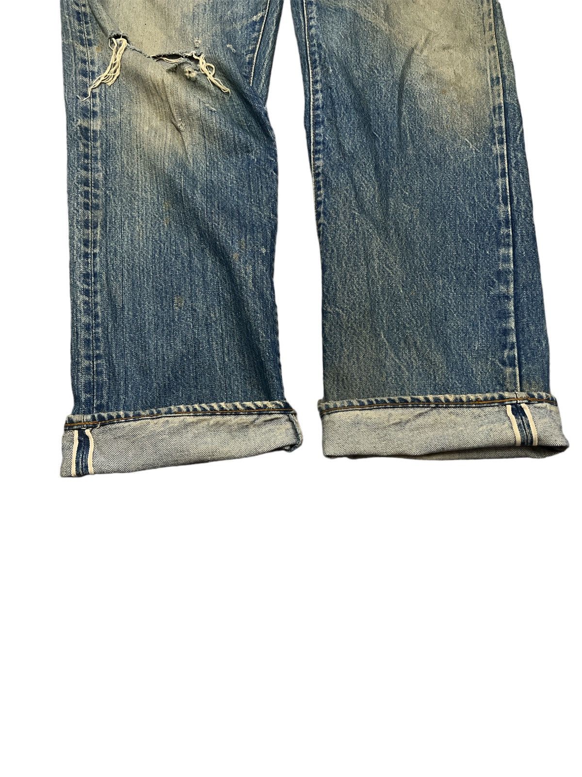 Levi's Vintage Clothing × Seditionaries THRASHED VINTAGE 501 SALVAGE KURT KOBAIN DENIM PANT Size US 38 / EU 54 - 3 Thumbnail