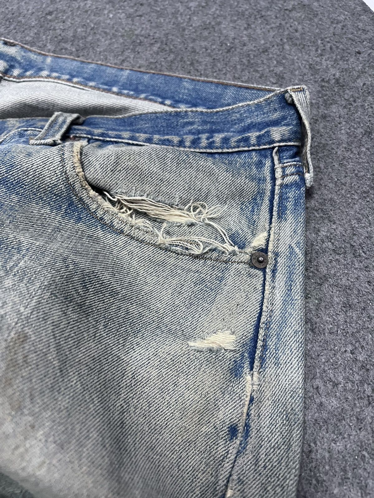 Levi's Vintage Clothing × Seditionaries THRASHED VINTAGE 501 SALVAGE KURT KOBAIN DENIM PANT Size US 38 / EU 54 - 9 Thumbnail